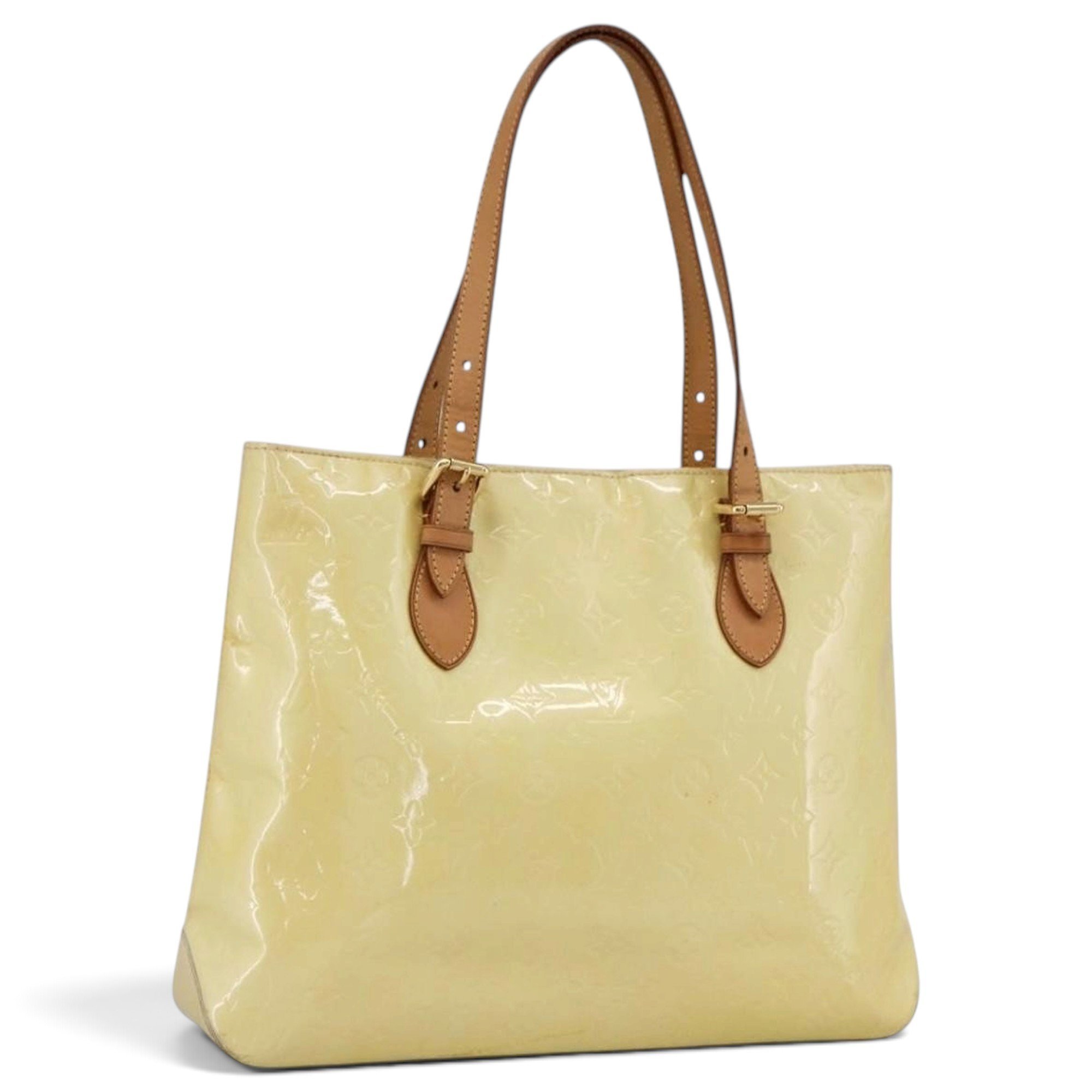 Patent leather handbag