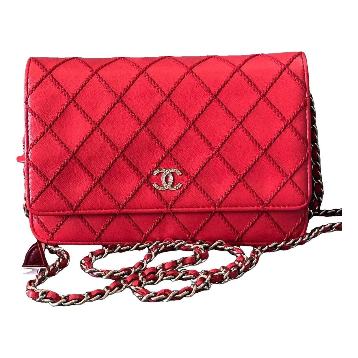 Wallet On Chain Timeless/Classique leather crossbody bag
