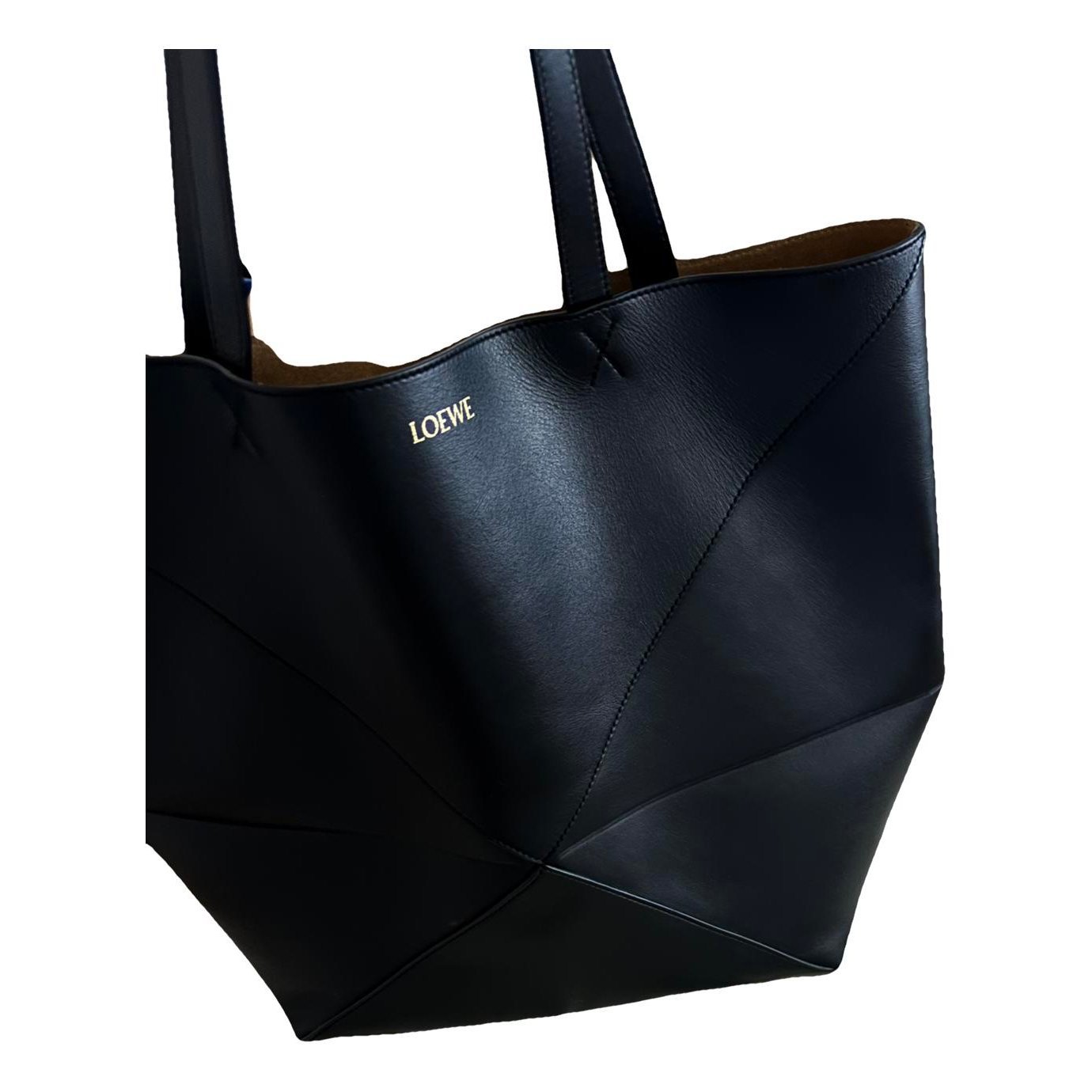 Puzzle Fold leather tote
