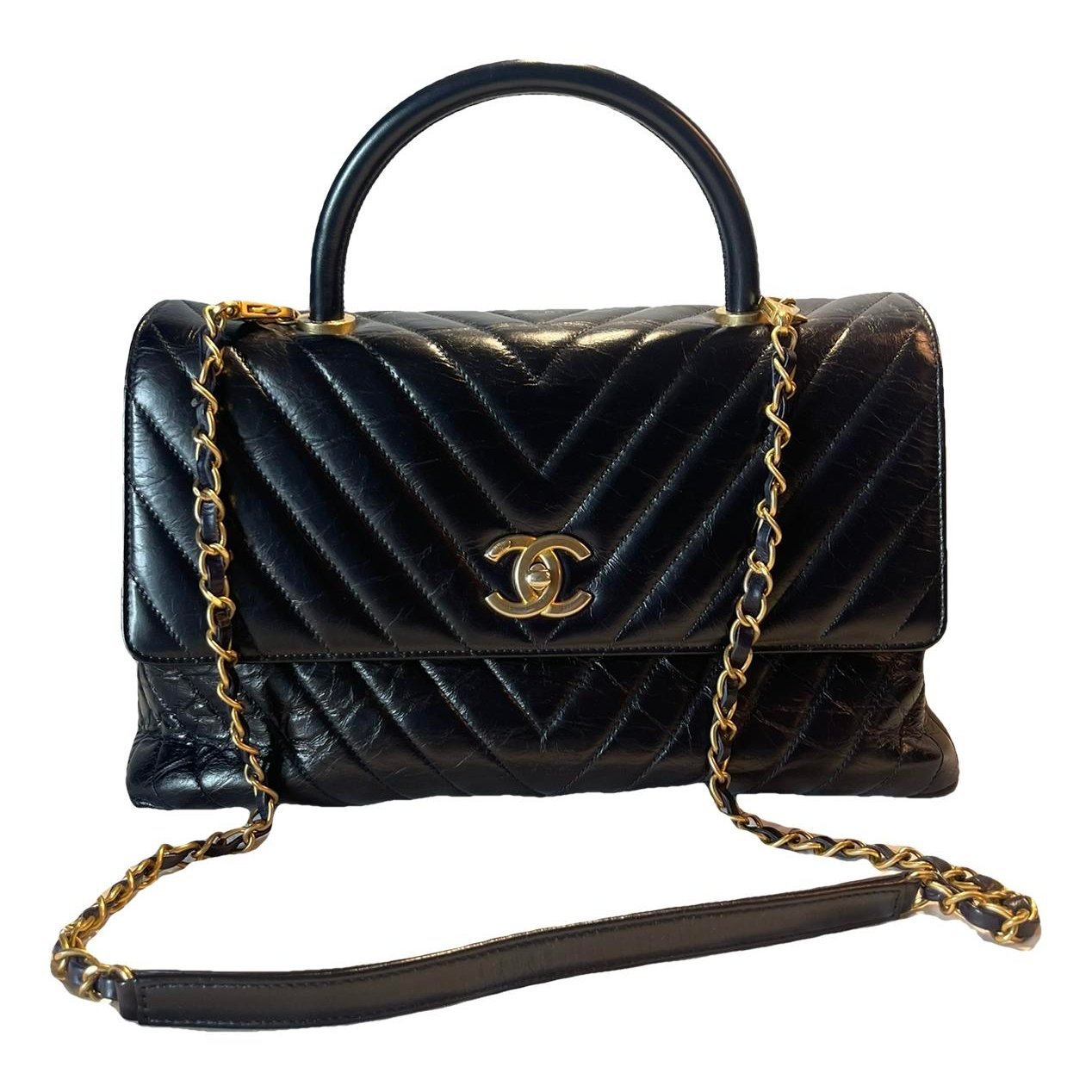 Coco Handle leather handbag