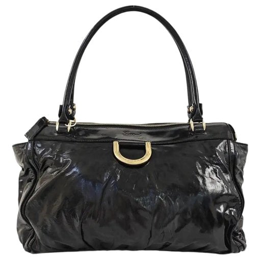 Patent leather handbag