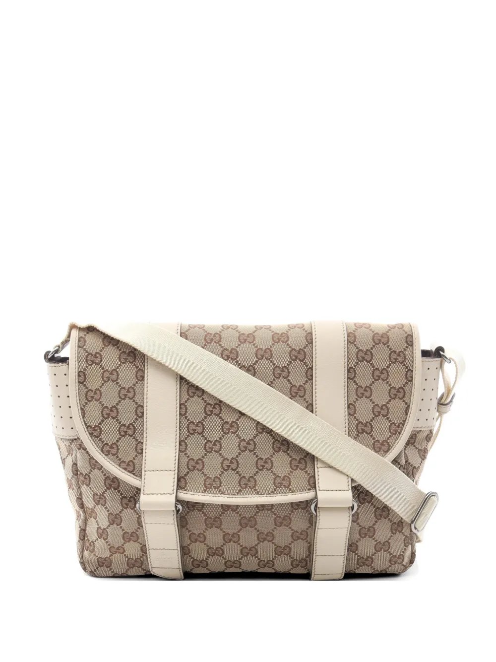 2000s GG canvas shoulder bag