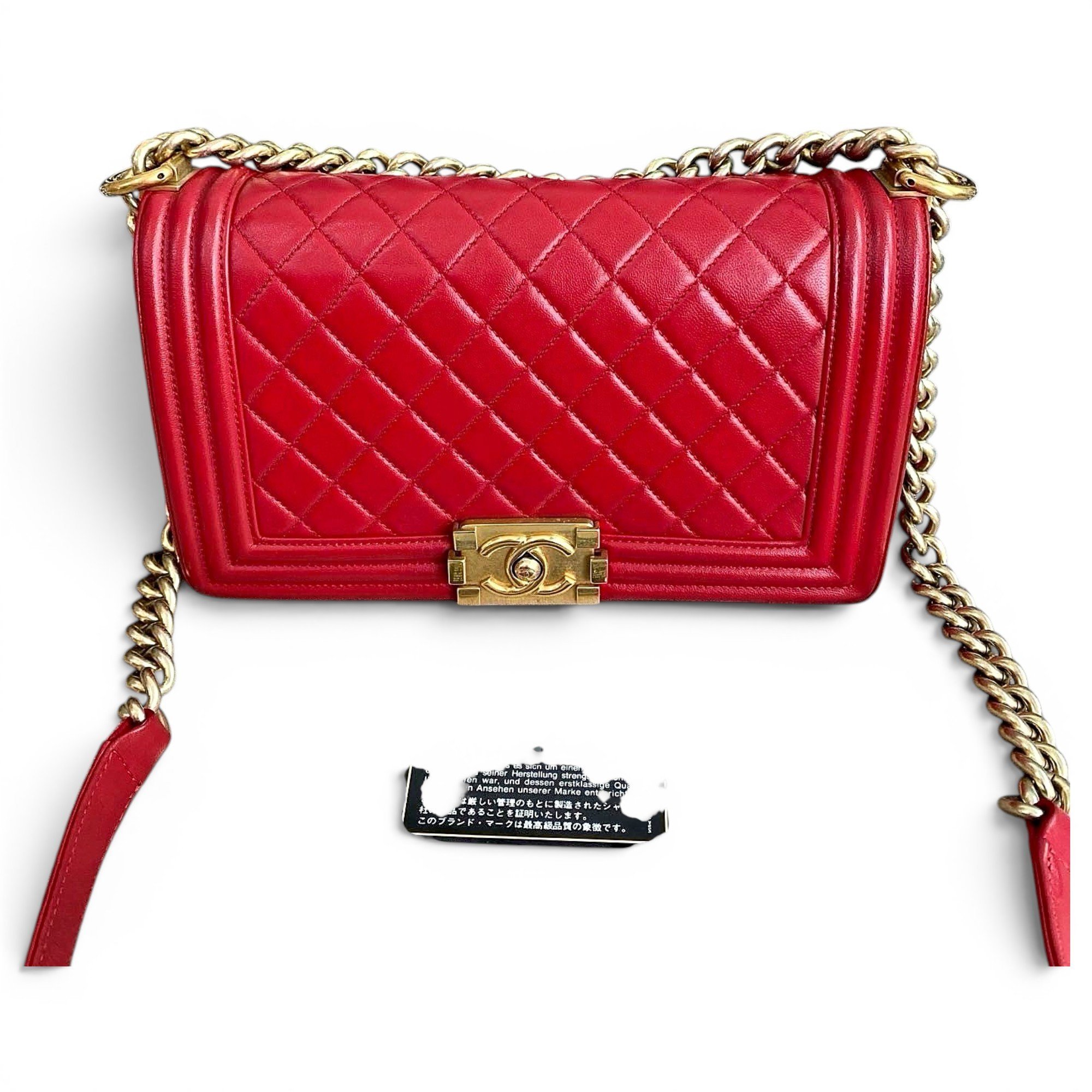 Boy leather crossbody bag