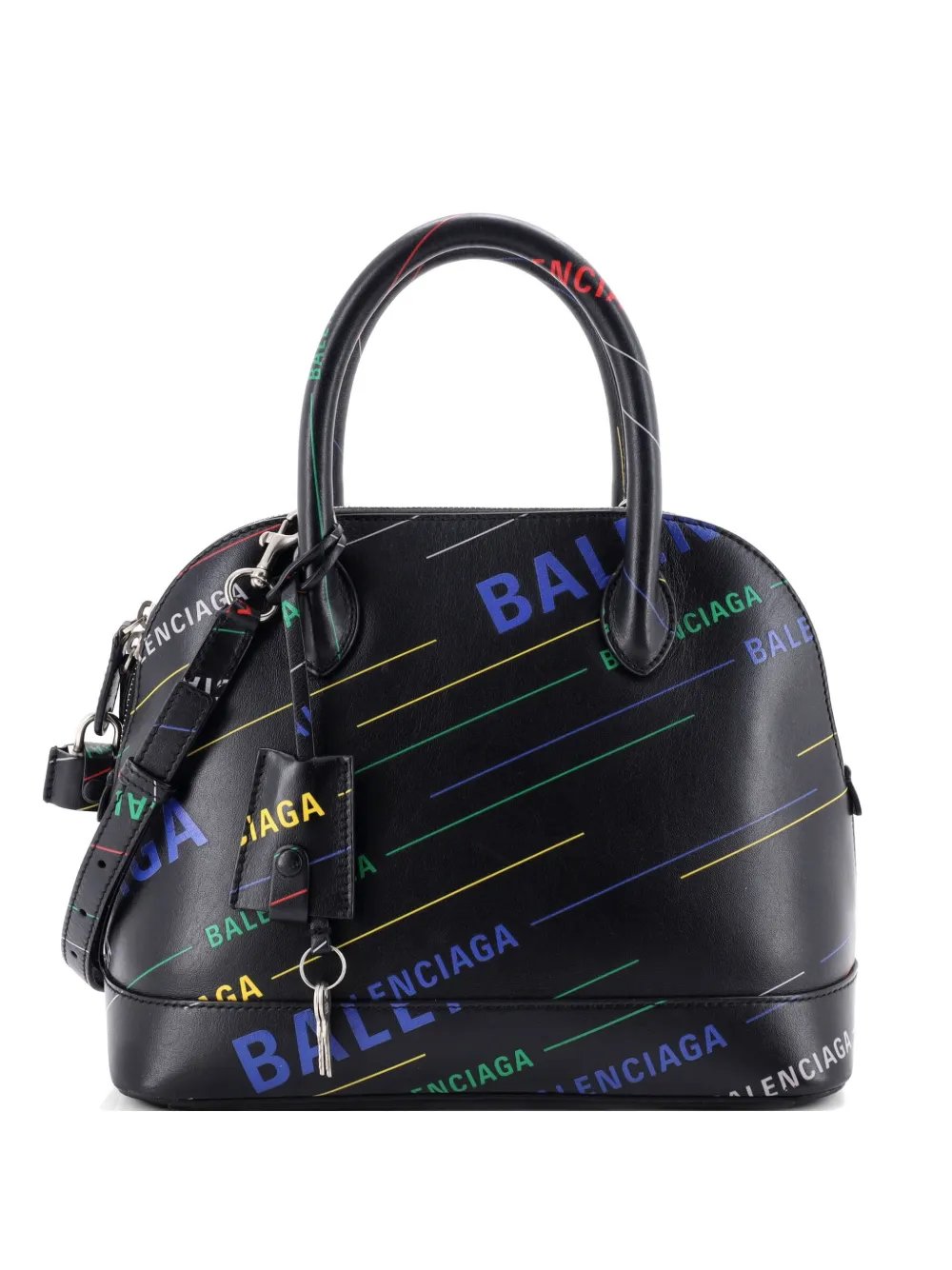 Logo Ville Bag Printed Leather Small satchel