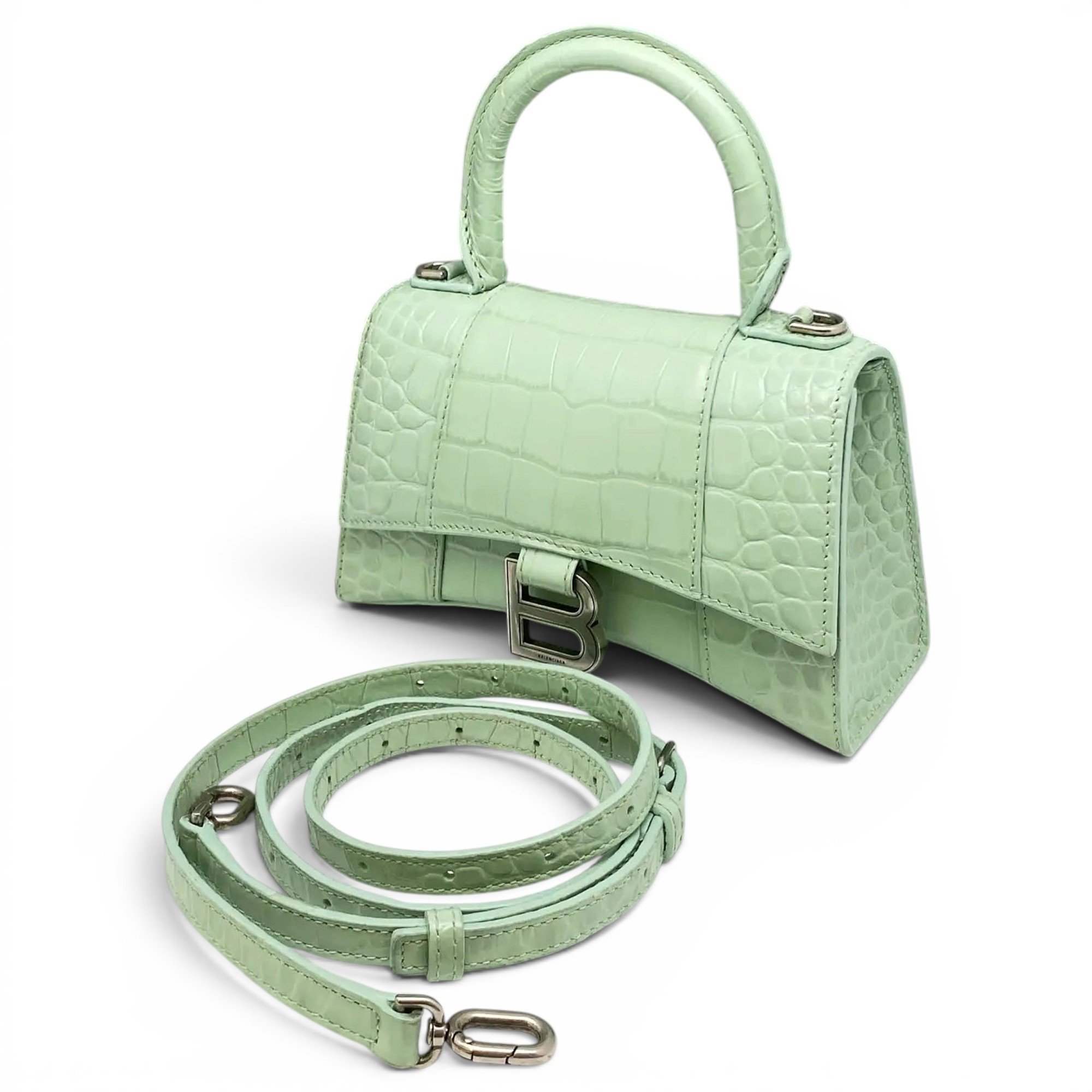 Balenciaga Hourglass leather crossbody bag