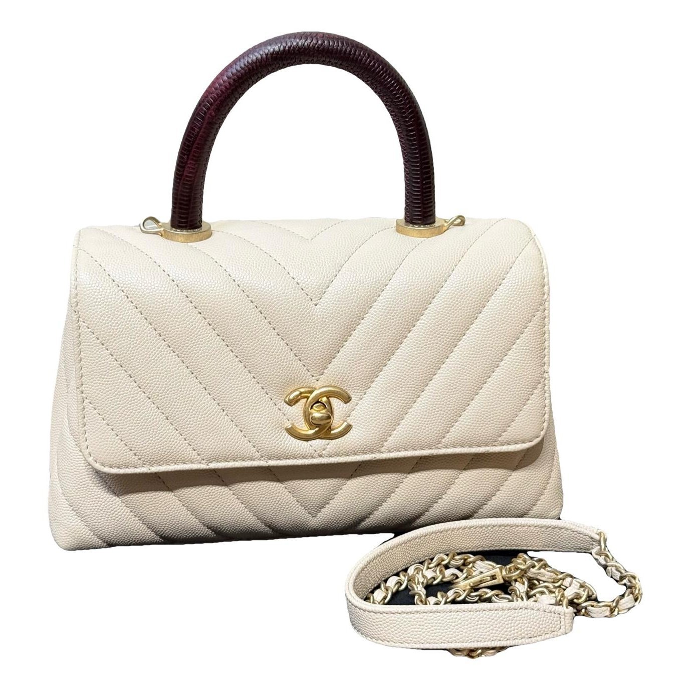 Coco Handle leather handbag
