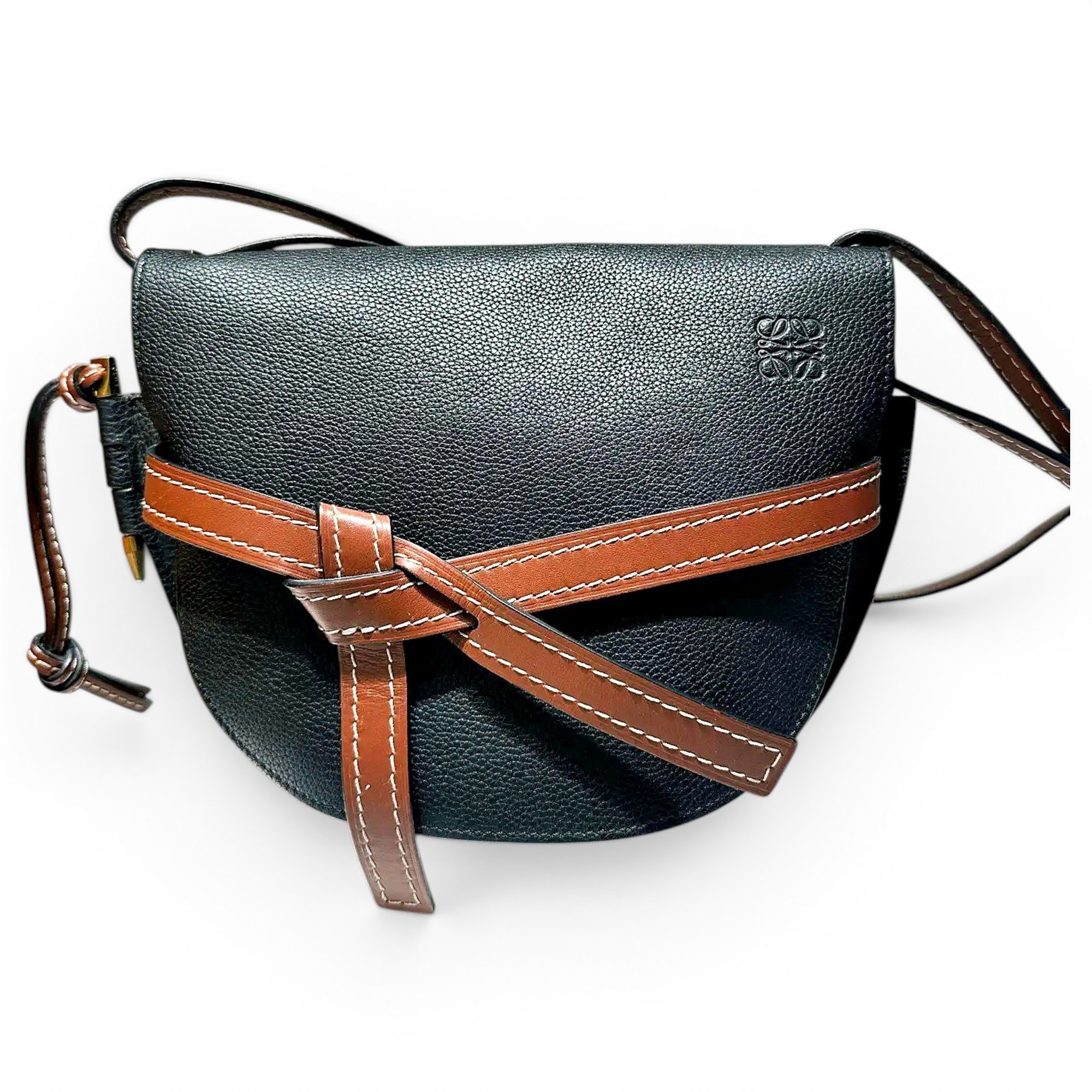 Gate leather crossbody bag