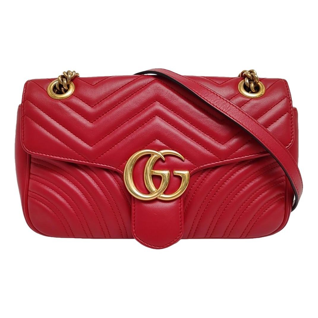 GG Marmont Flap leather crossbody bag
