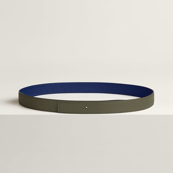 Reversible leather strap 24 mm
