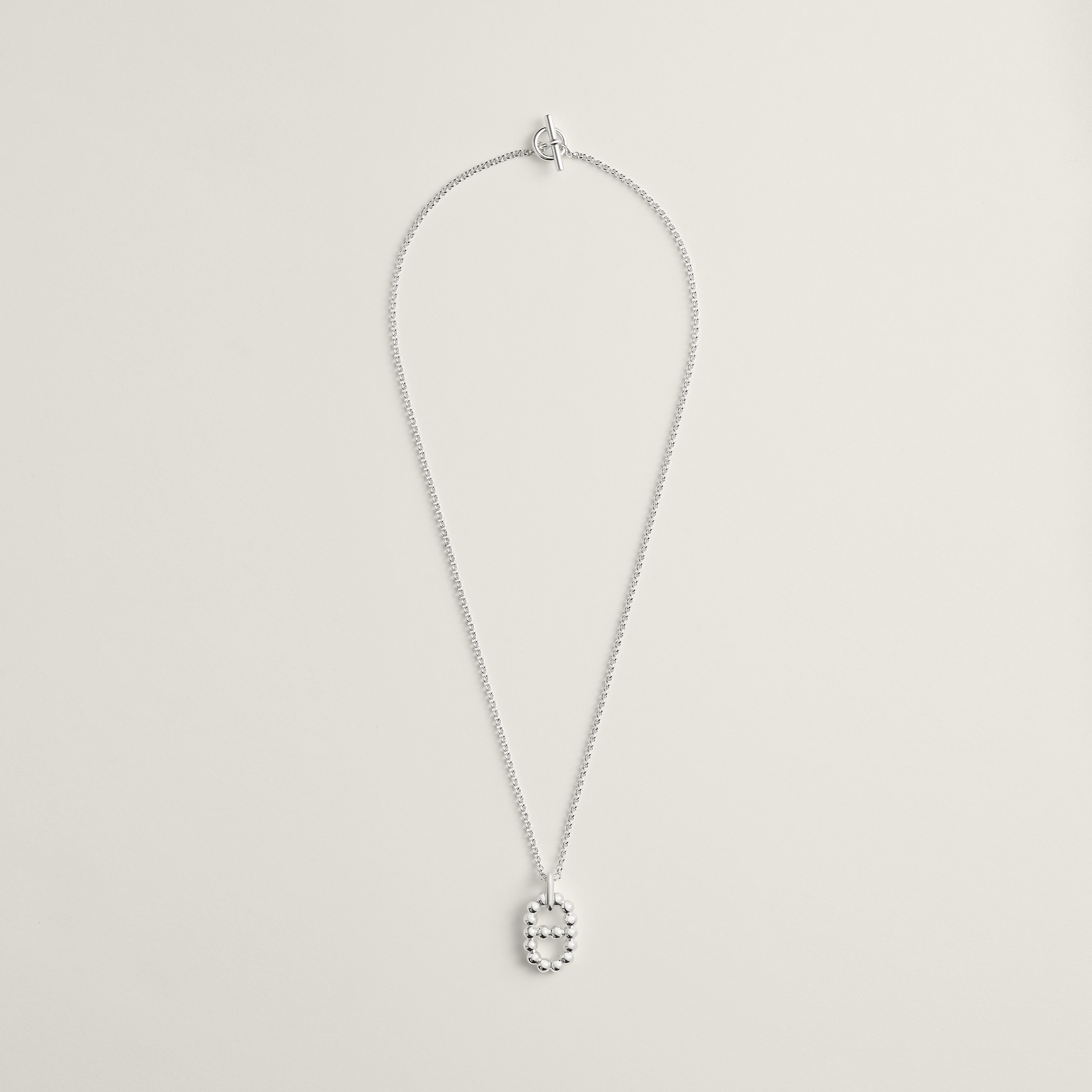 Chaine d'ancre Alea II beaded pendant, large model