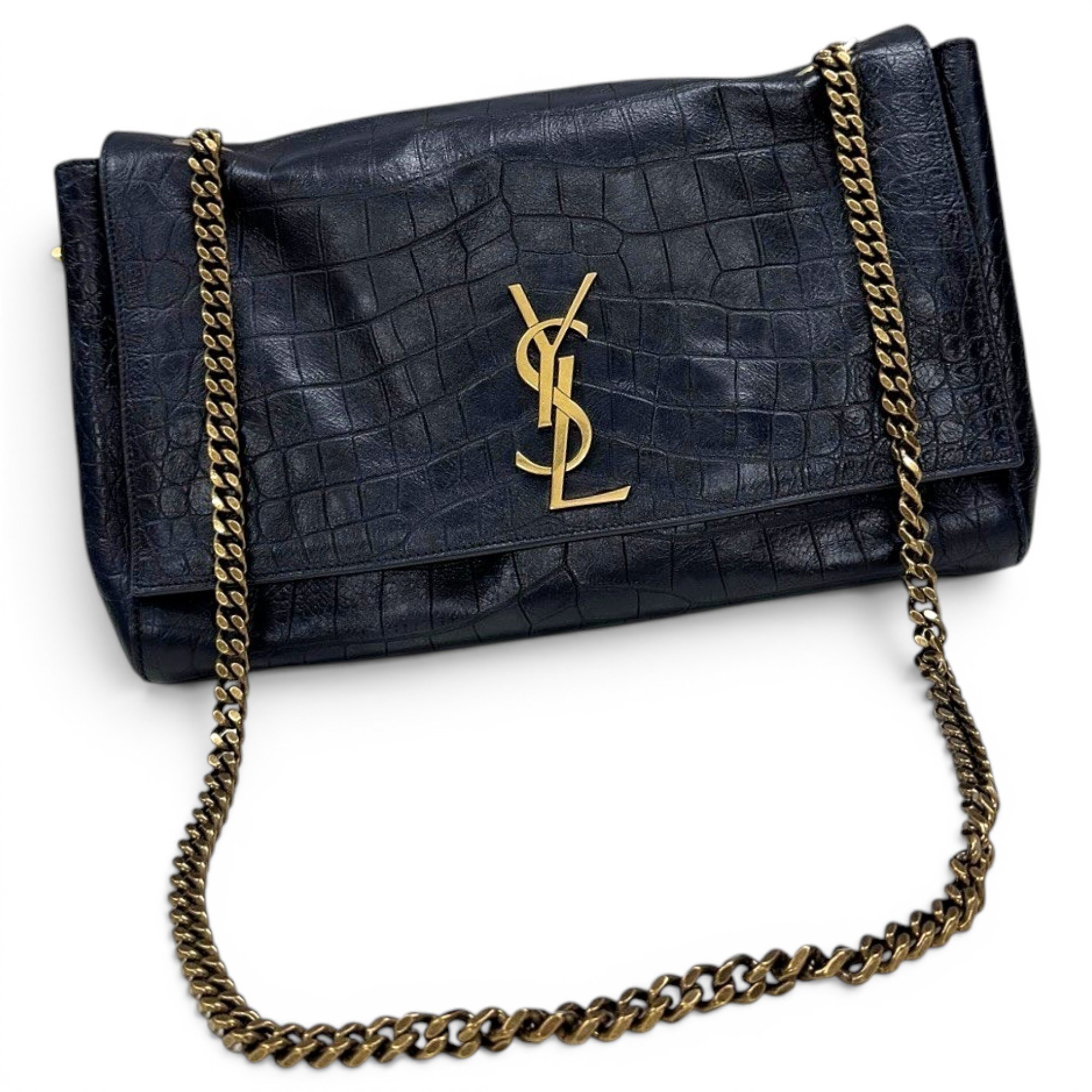 Reversible kate leather handbag