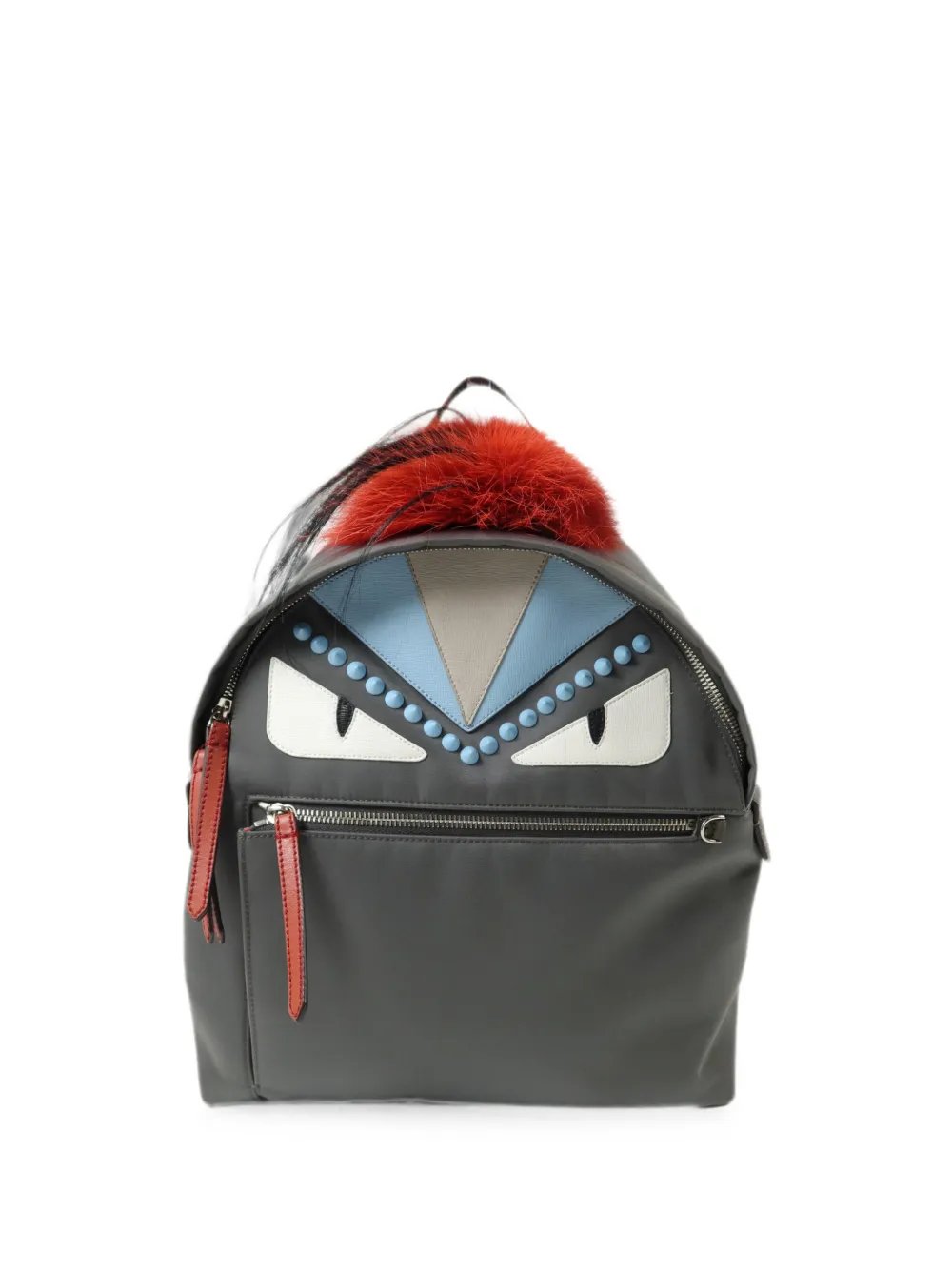 Monster fur-trim backpack