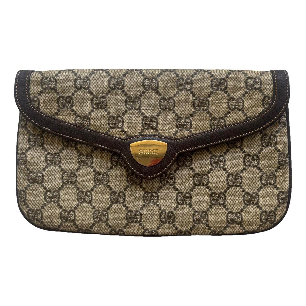 Leather clutch bag