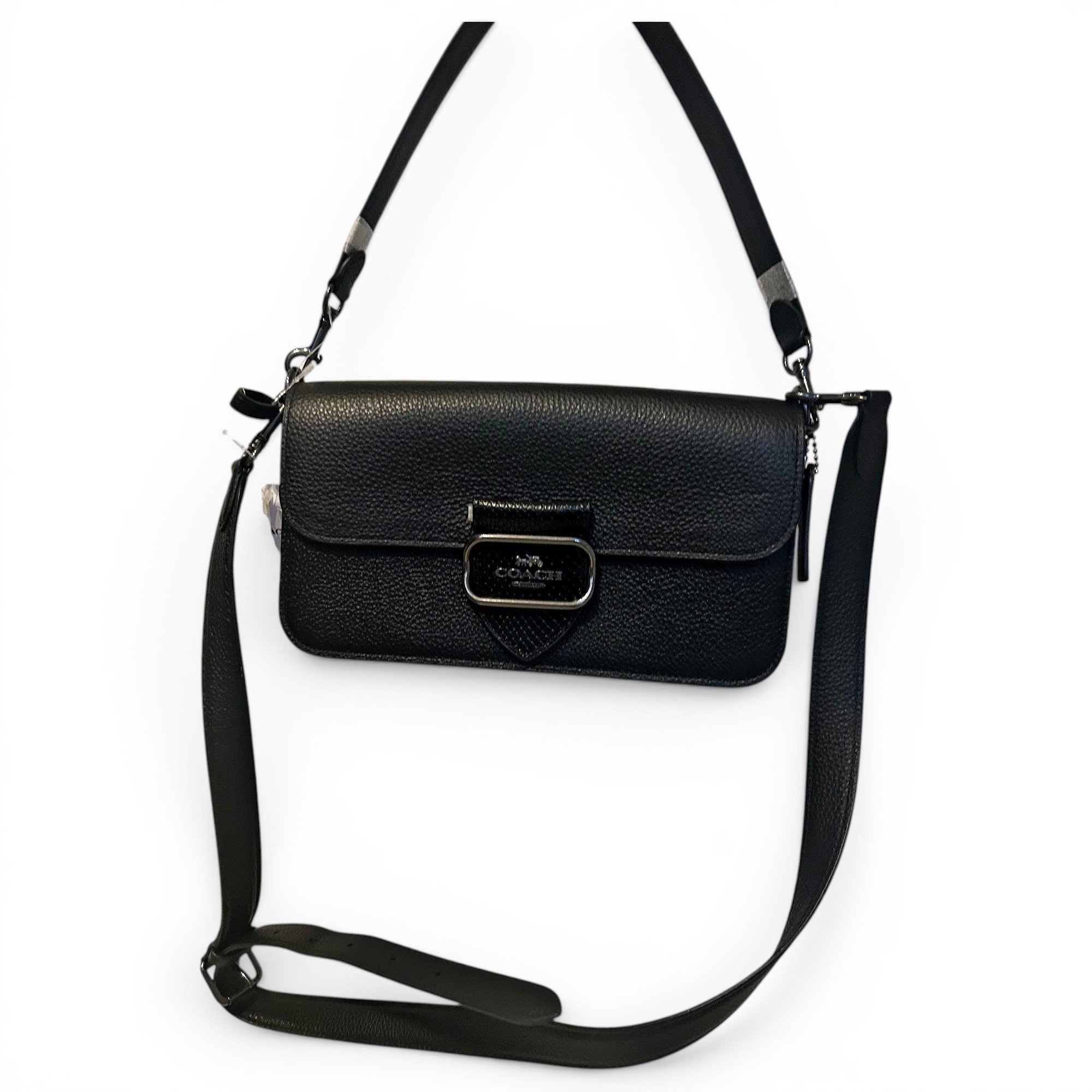 Leather clutch bag