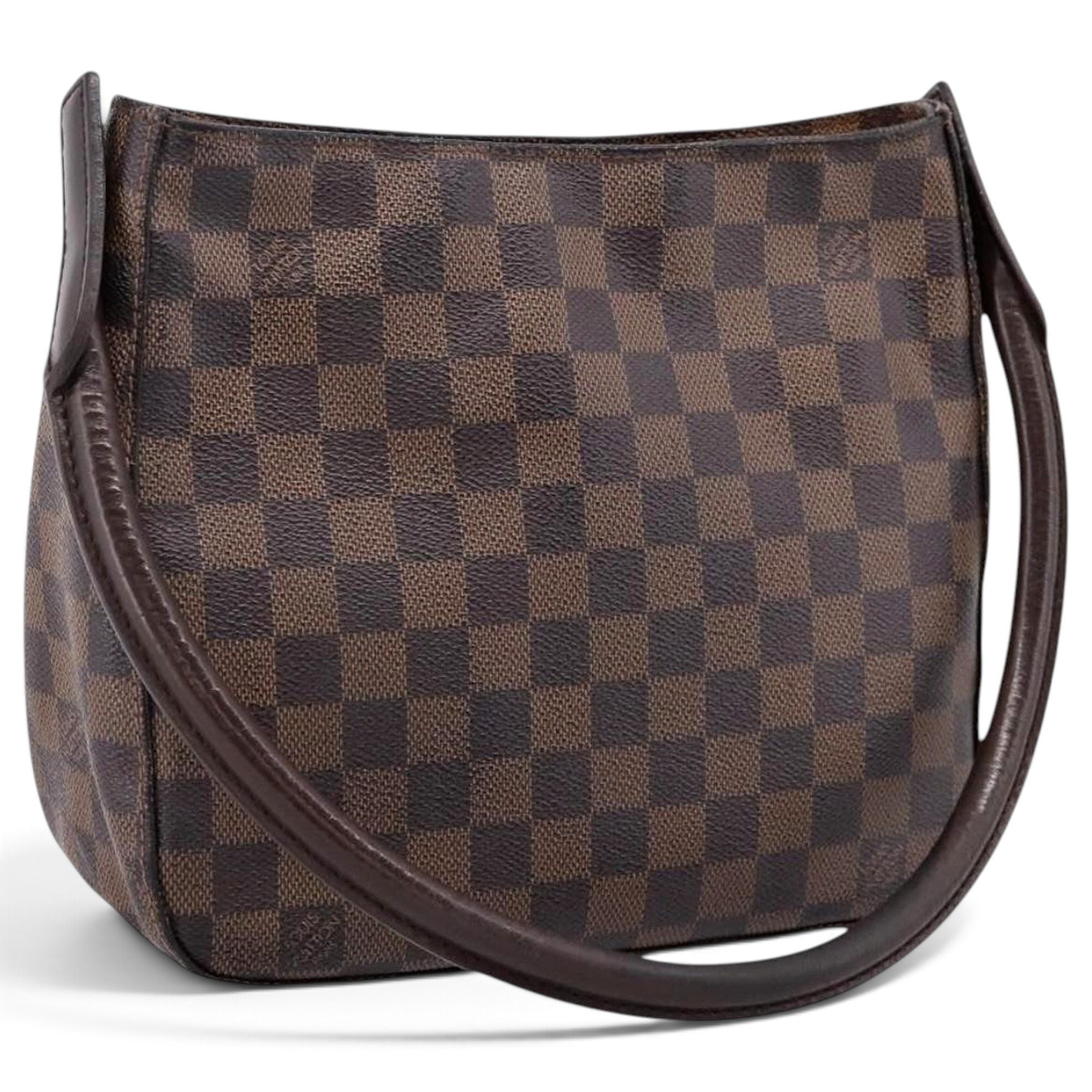 Looping leather handbag