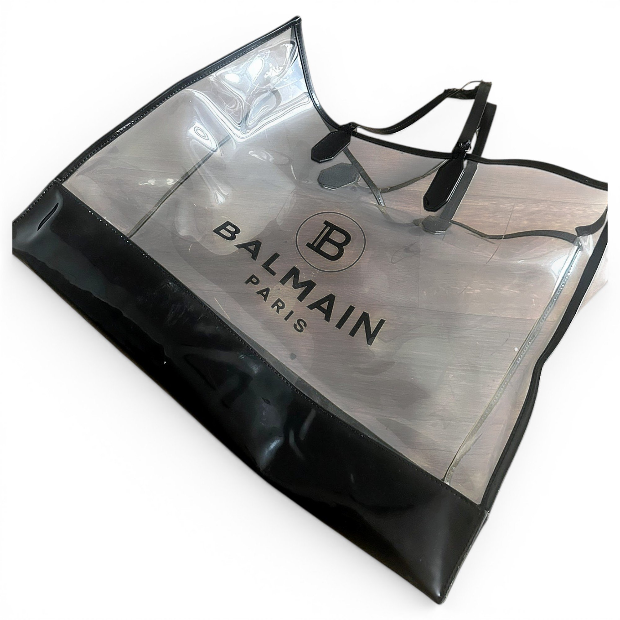 Patent leather tote