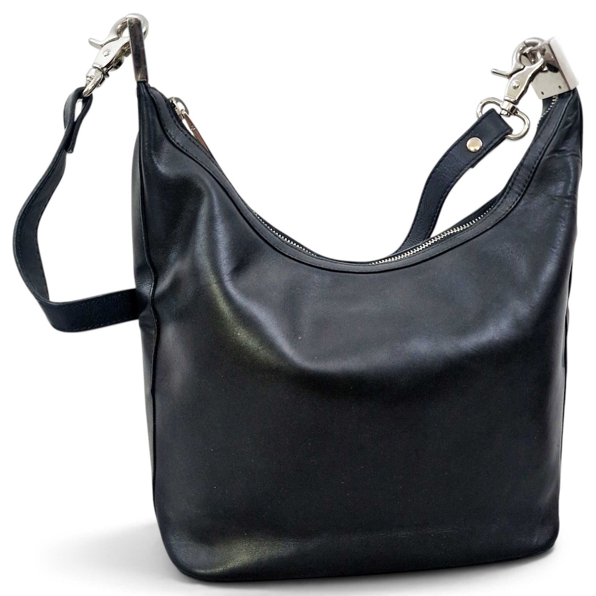 Hobo leather handbag