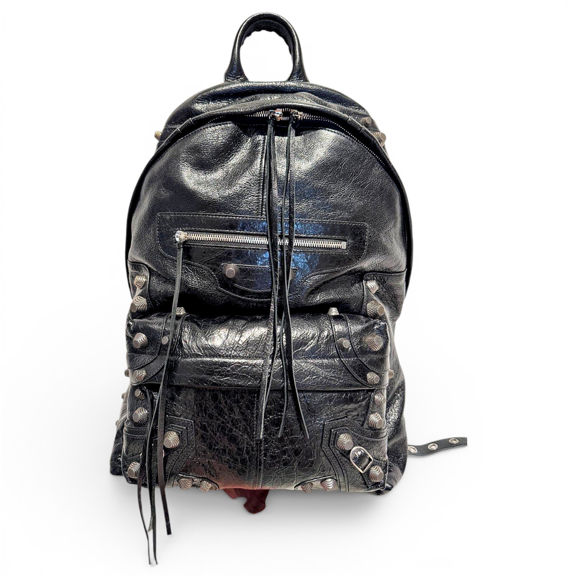 Leather backpack