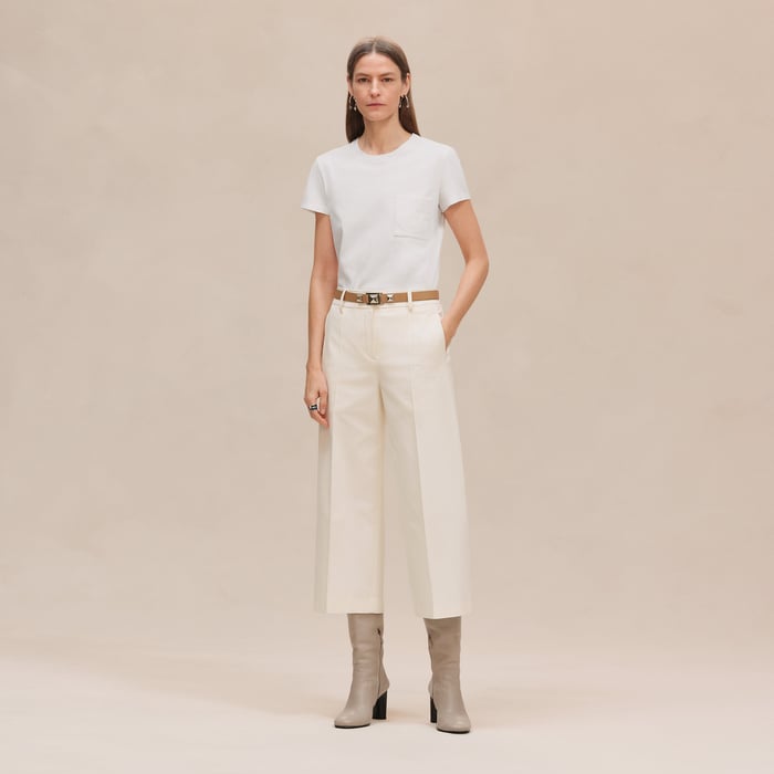 Blanc Embroidered Pocket T-shirt
