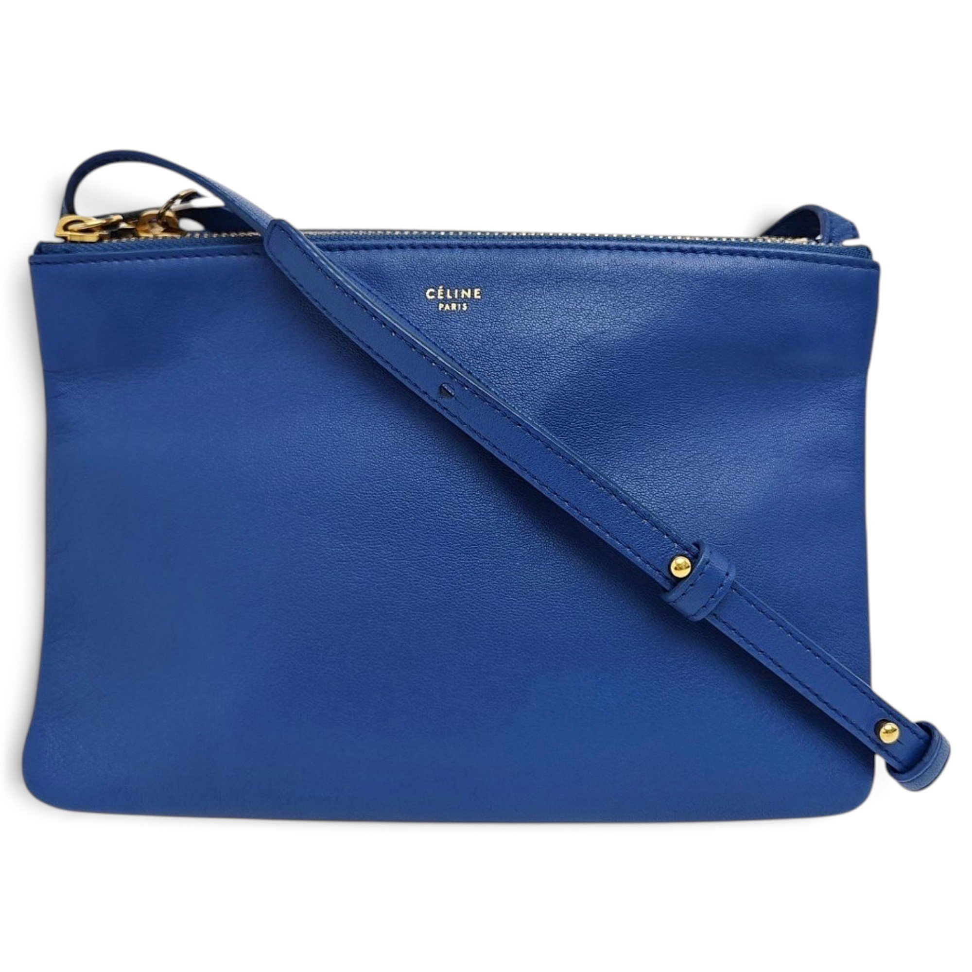 Celine Trio leather crossbody bag