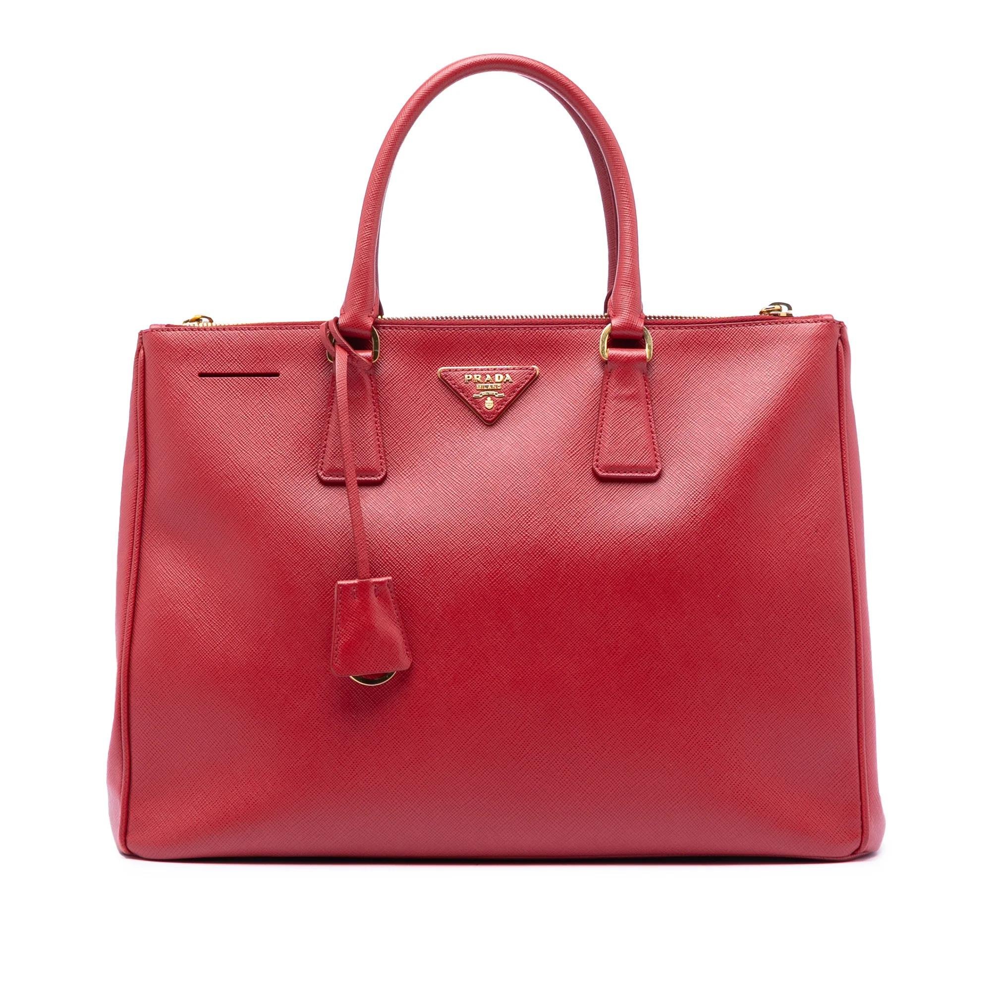 Double leather satchel