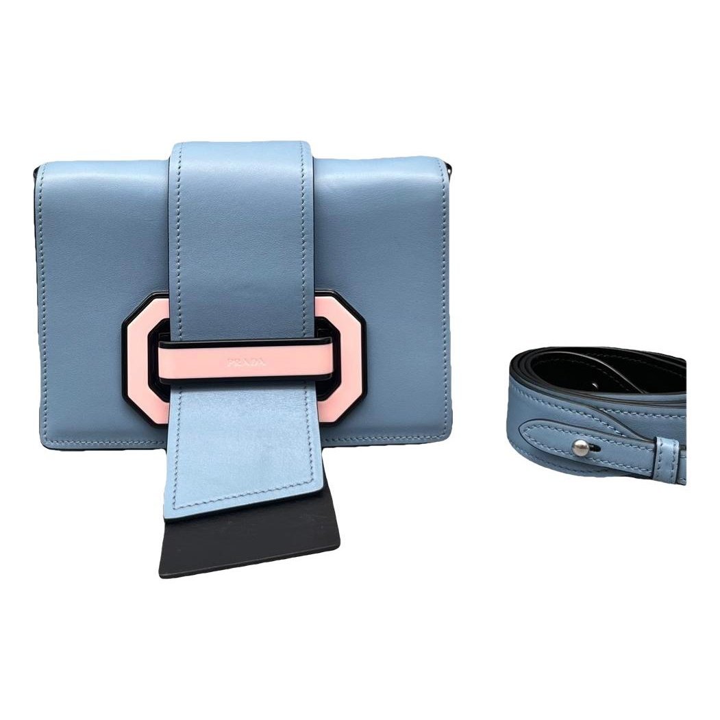 Ribbon leather handbag
