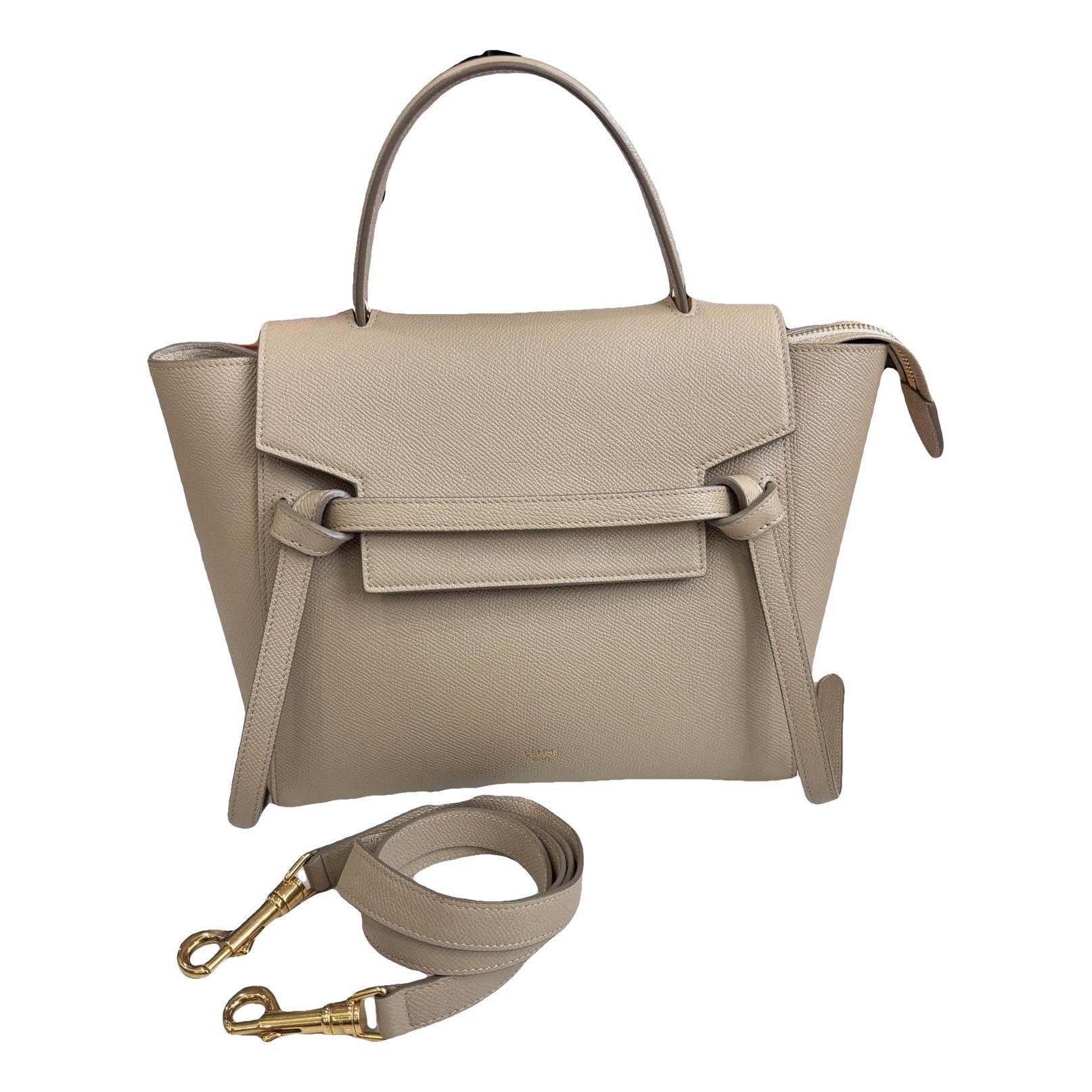 Belt leather handbag