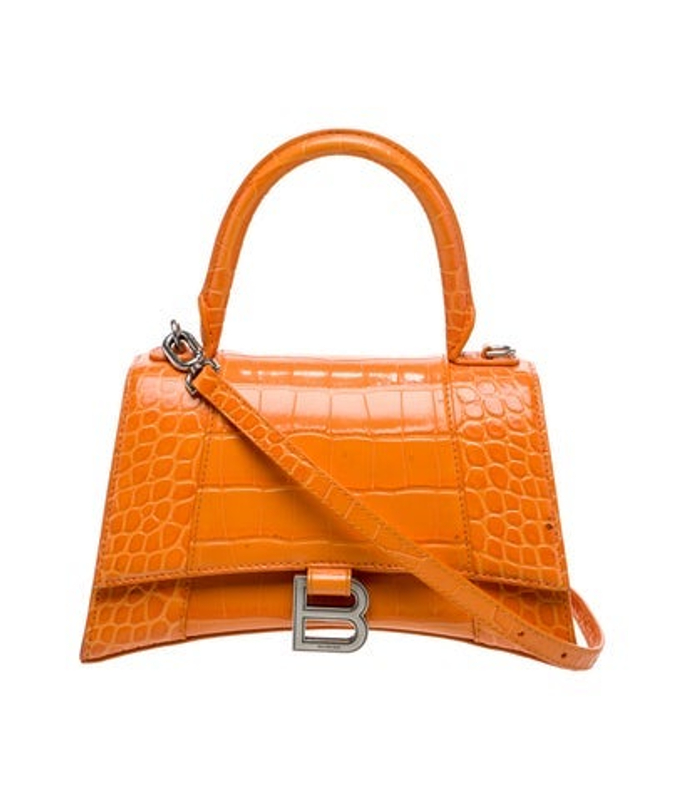 Balenciaga Embossed Leather Top Handle Bag 2022