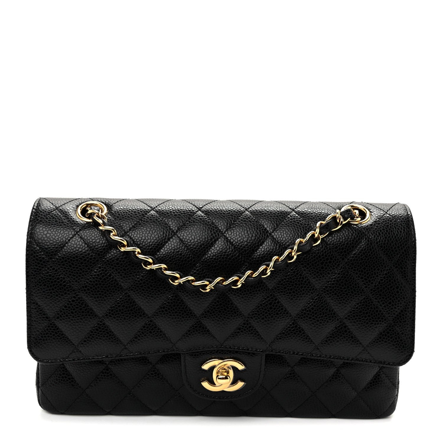 Chanel Caviar Quilted Medium Double Flap Black