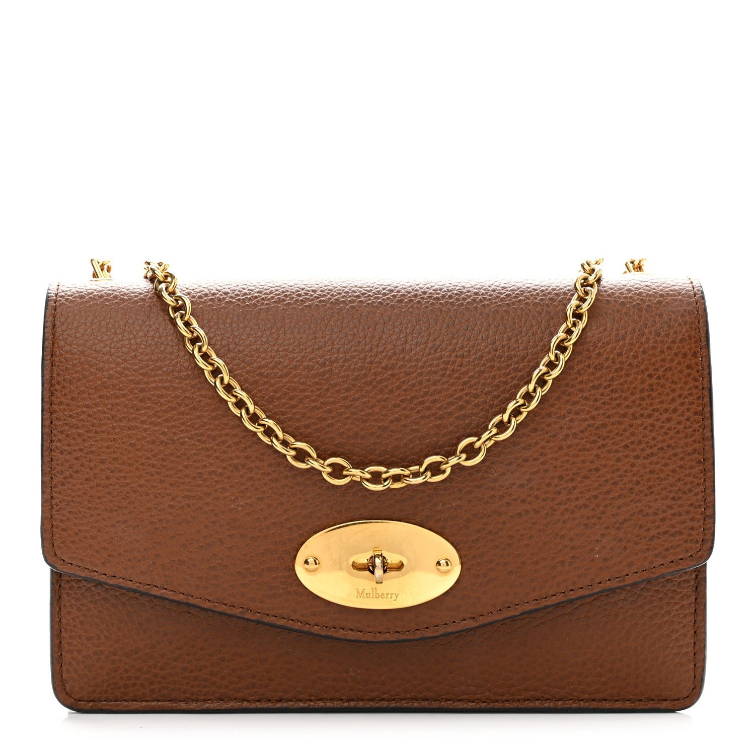 Mulberry Small Classic Grain Calfskin Small Darley Oak