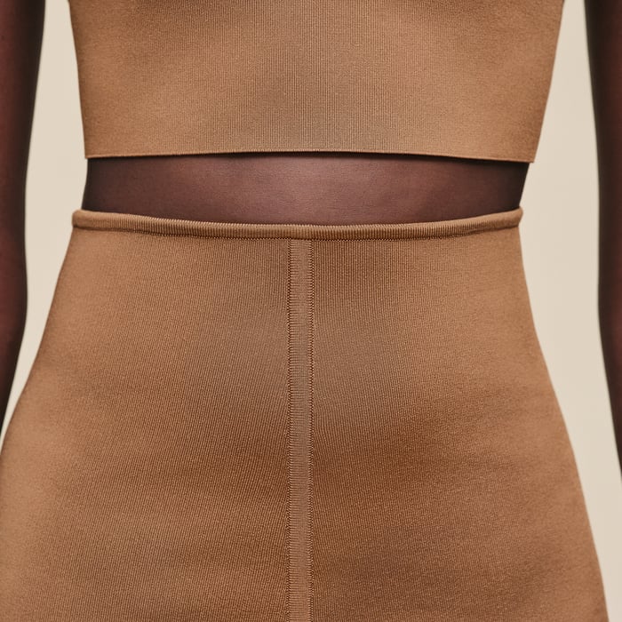 Brun Mahogany Silk Shorts