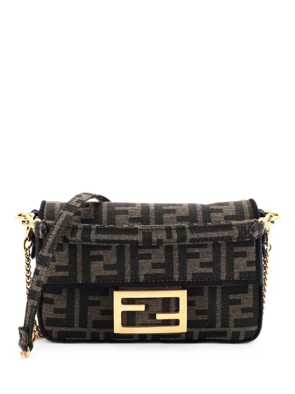 Baguette NM Bag Zucca Canvas Mini crossbody bag