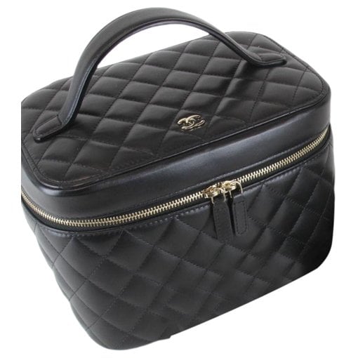 Leather vanity case