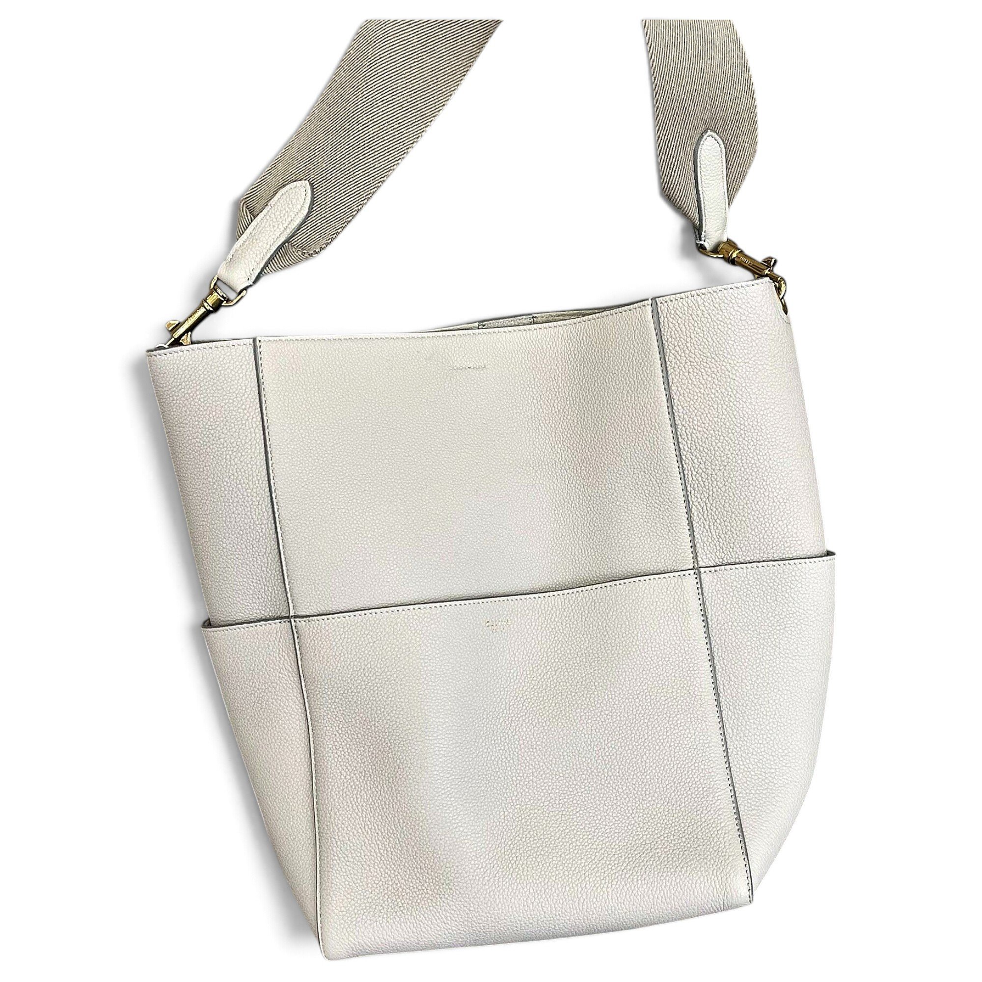 Seau Sangle leather handbag