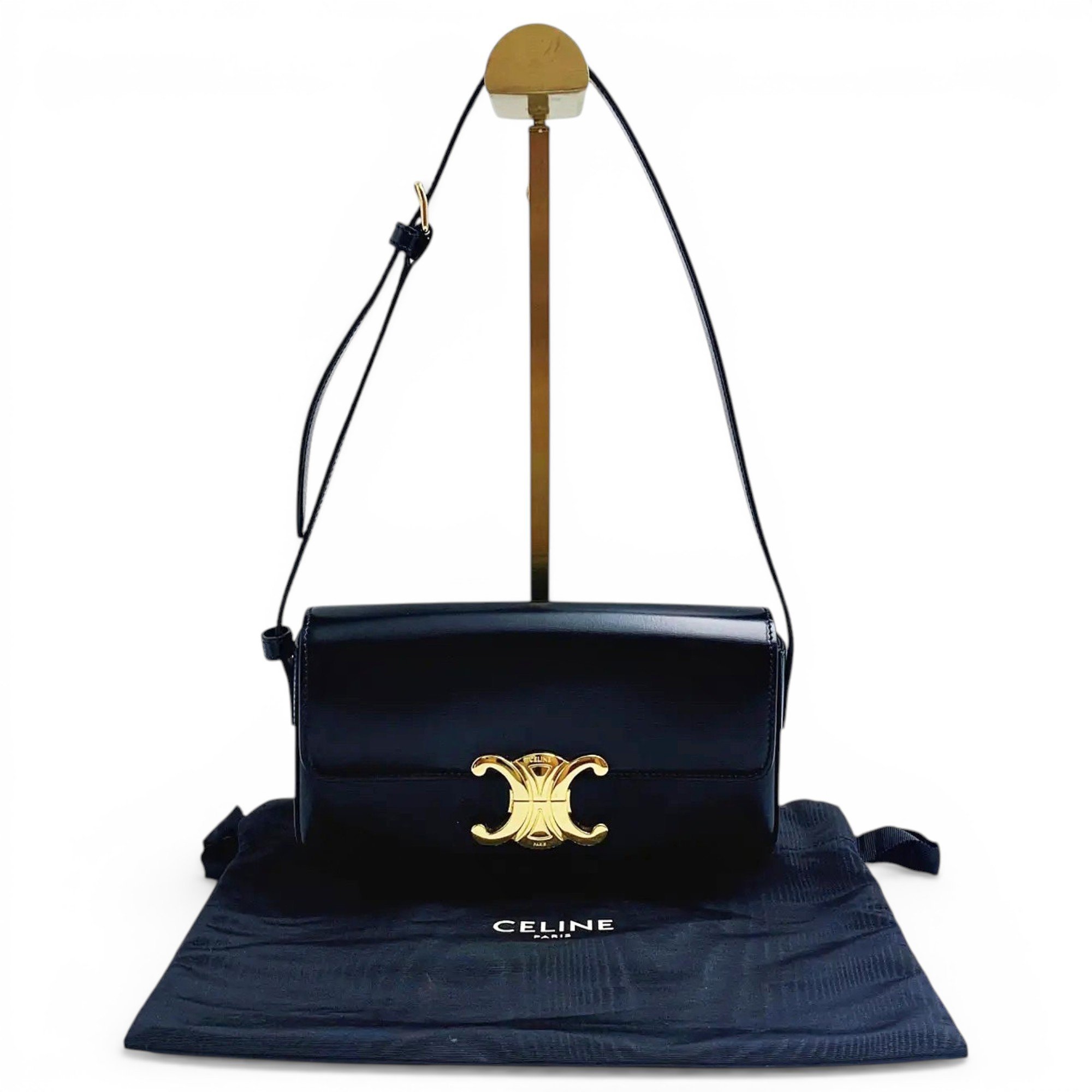 Triomphe leather handbag