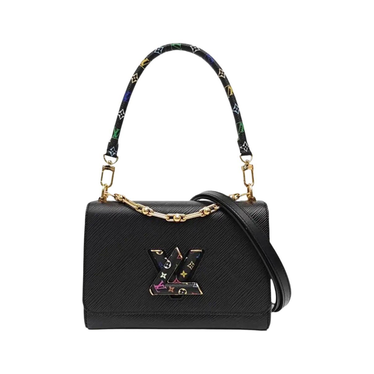 Twist leather handbag
