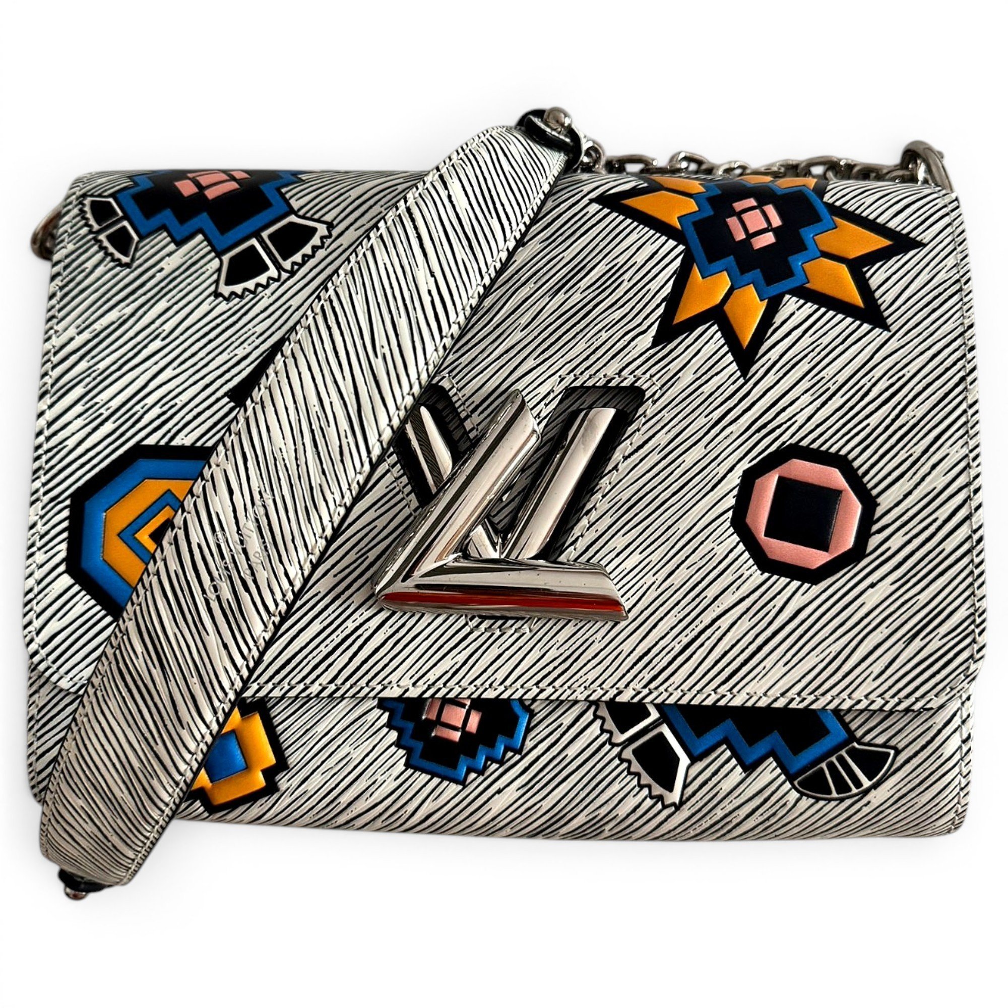 Twist leather handbag