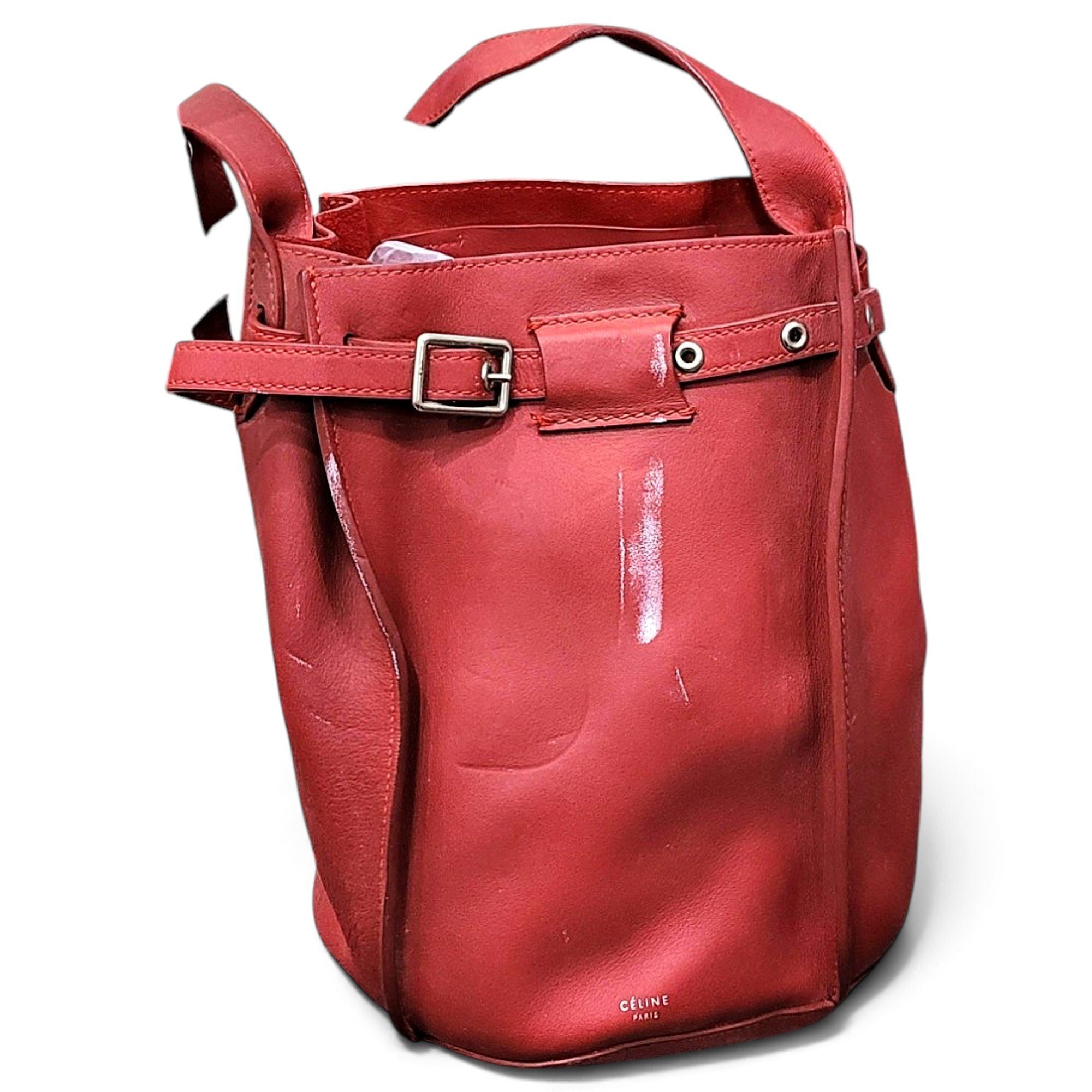 Seau Sangle leather handbag