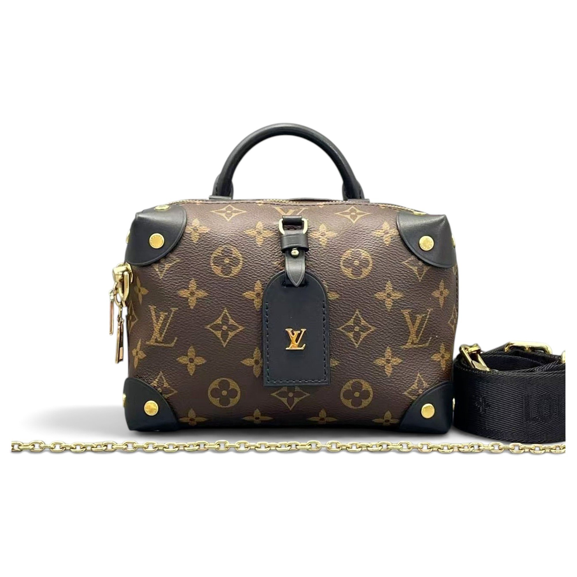 Petite Malle Souple leather handbag