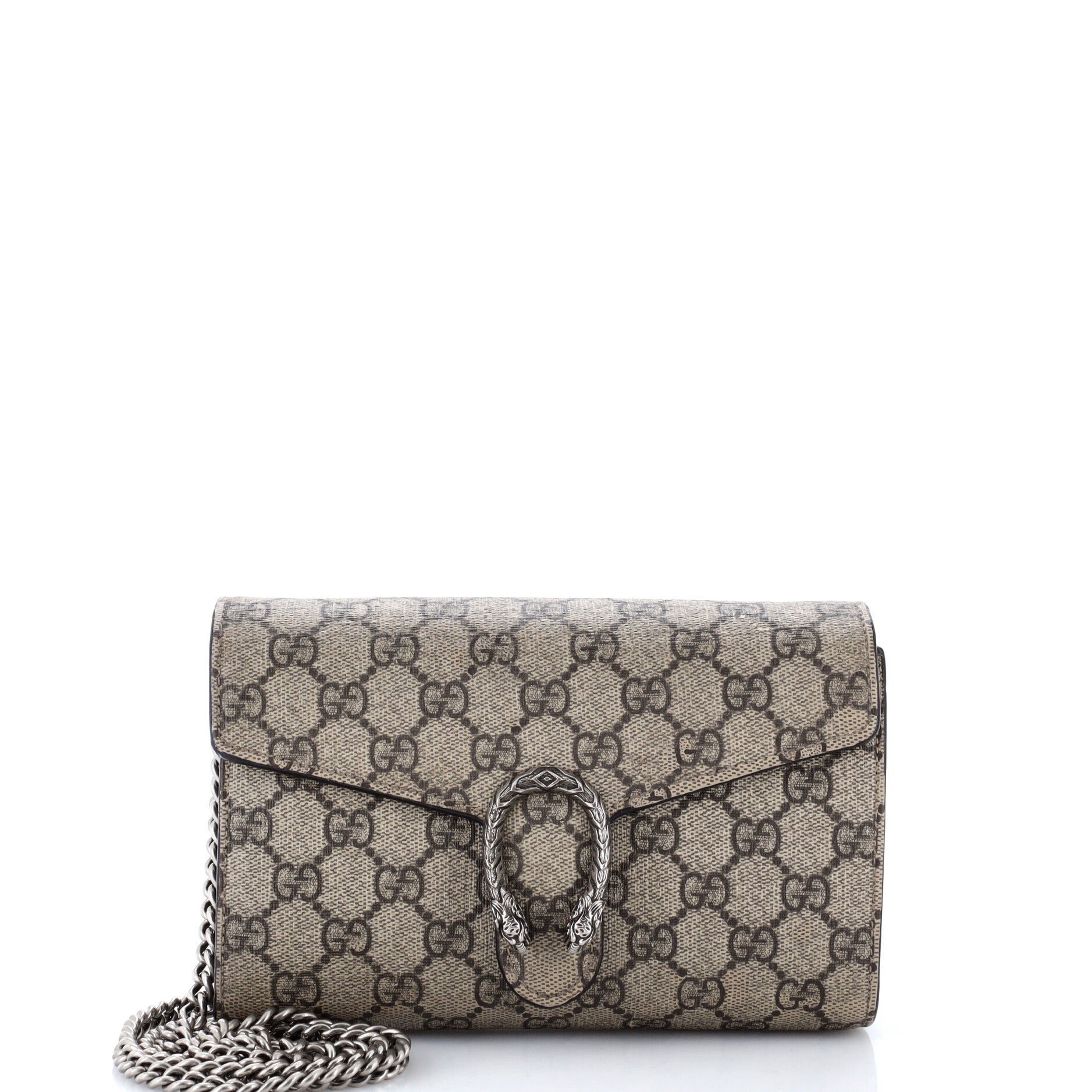 Dionysus Chain Wallet GG Coated Canvas Small