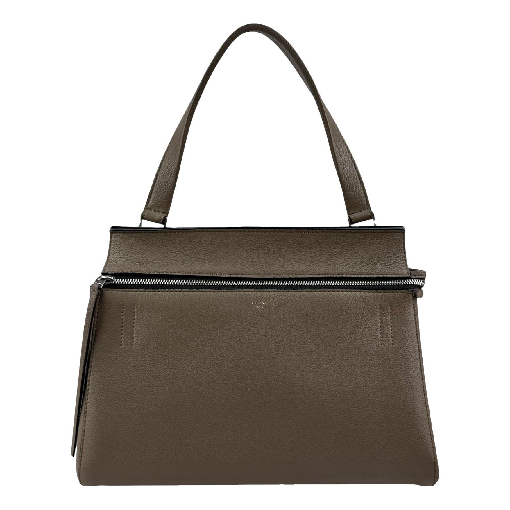 Edge leather handbag