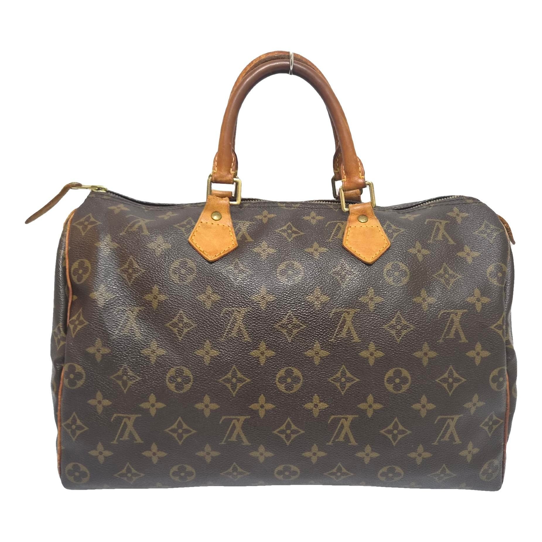 Speedy leather handbag