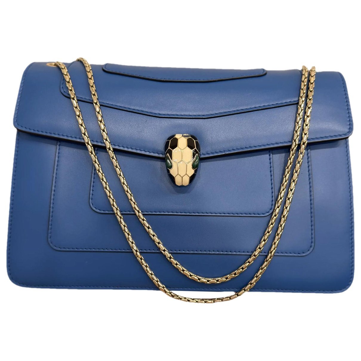 Serpenti leather handbag