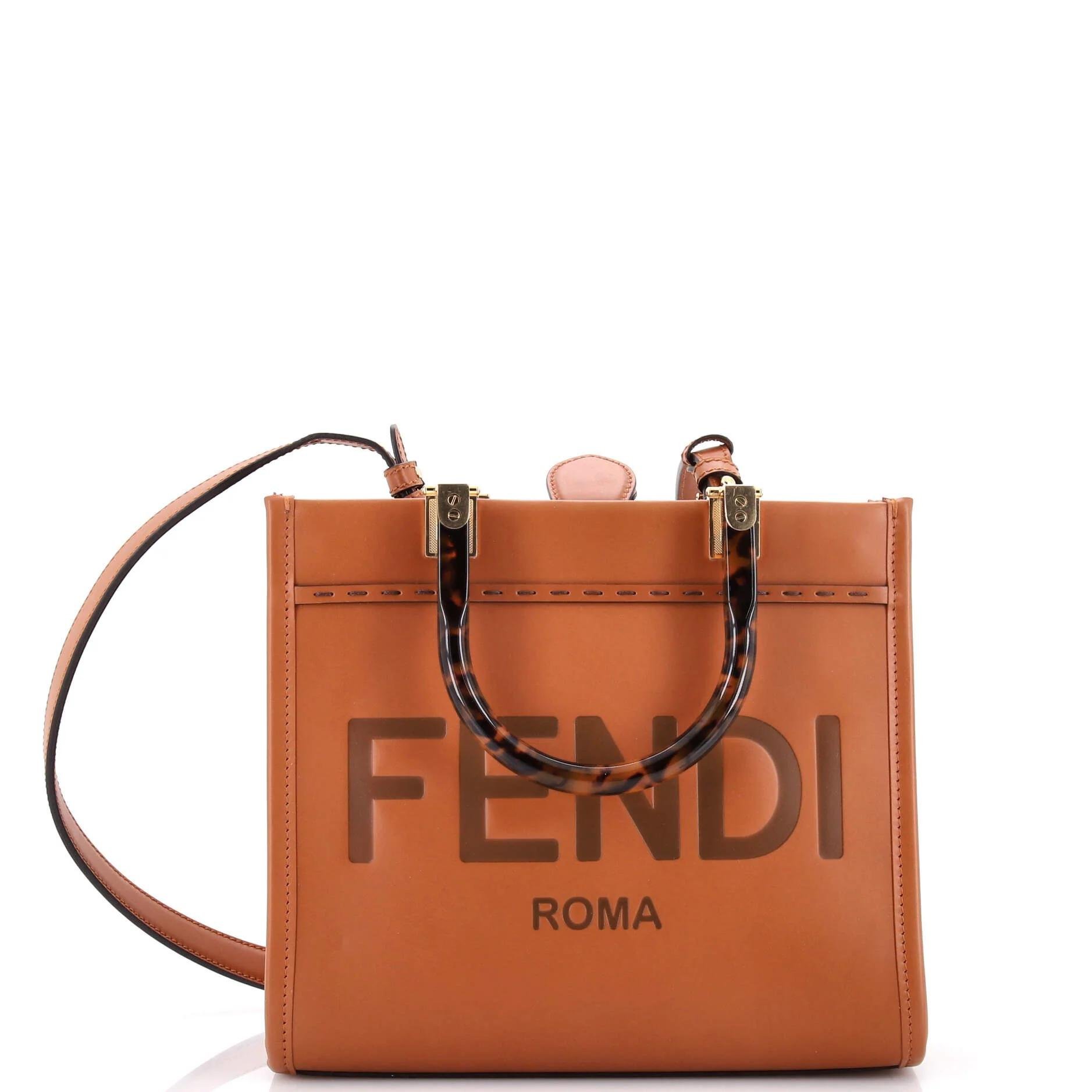 Fendi Sunshine leather tote