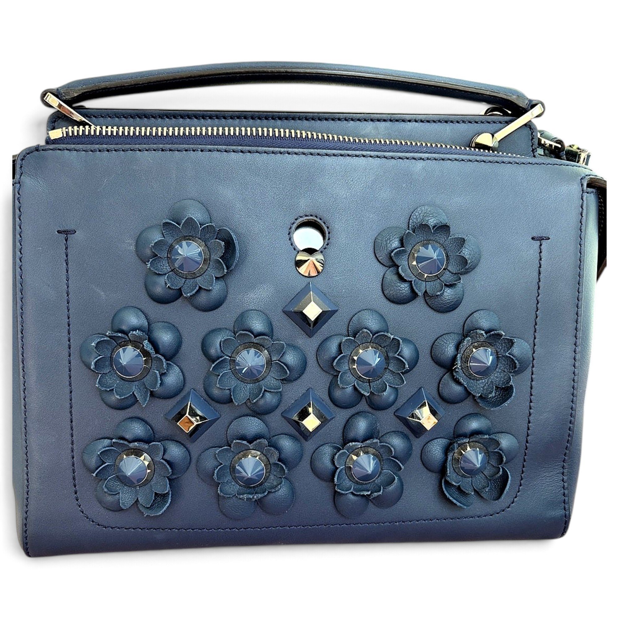 Dot Com leather handbag