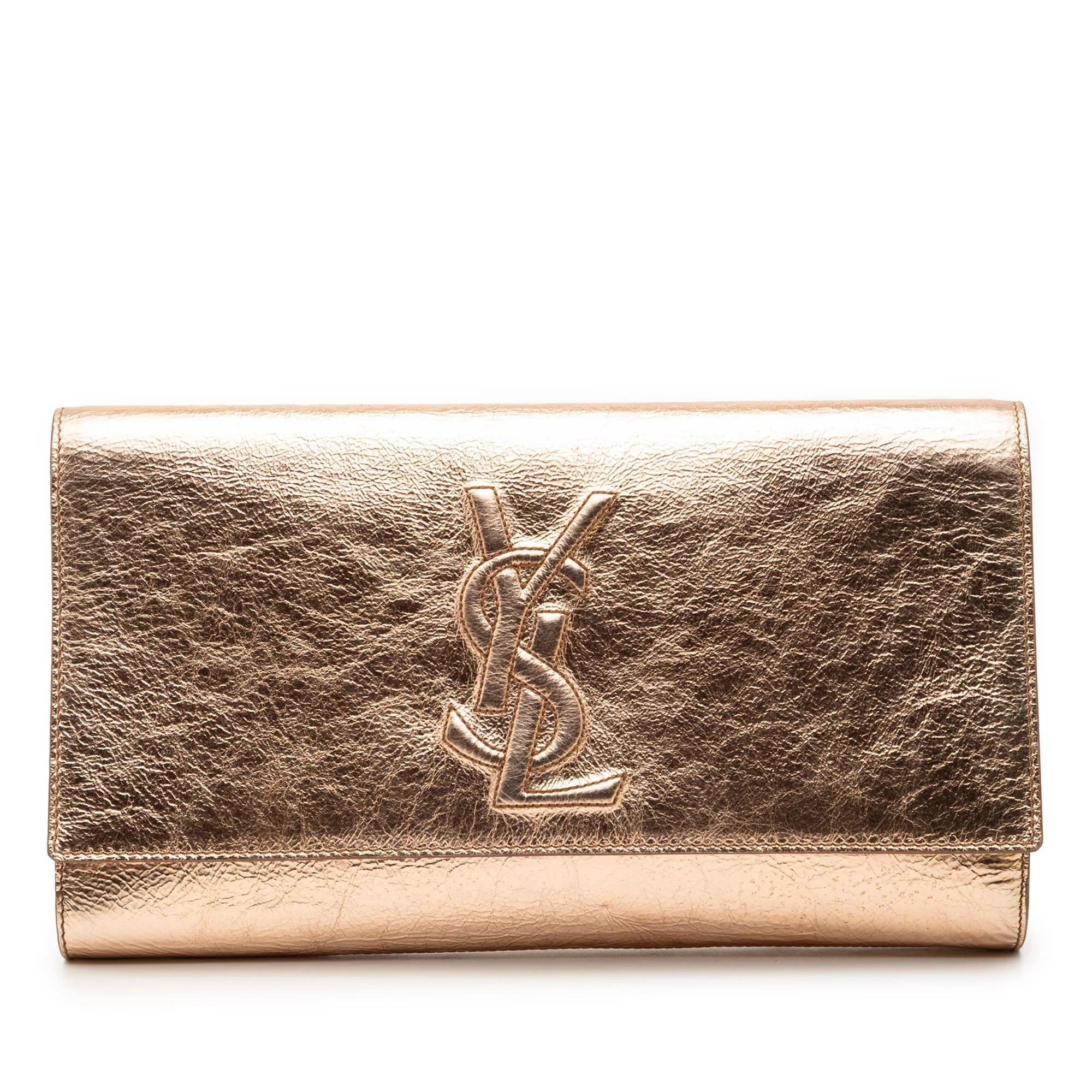 Saint Laurent Pony-style calfskin clutch bag