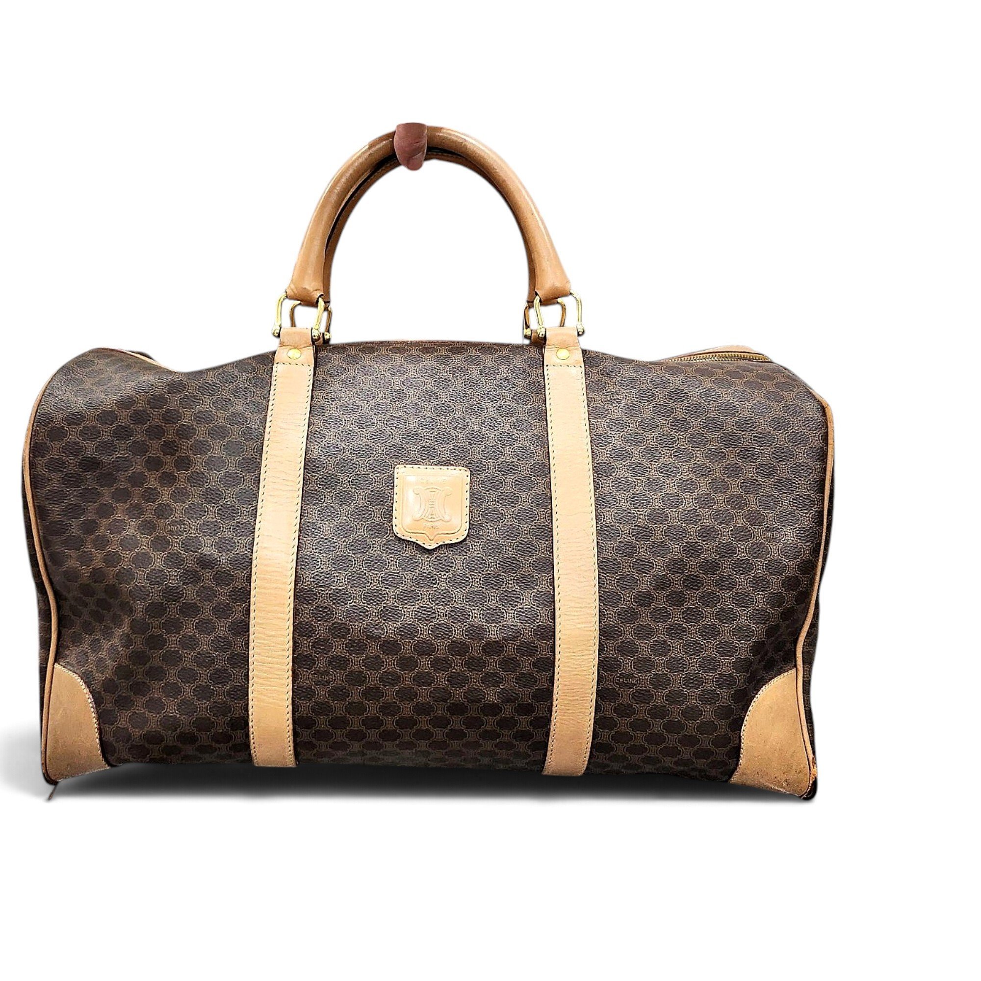 Leather travel bag