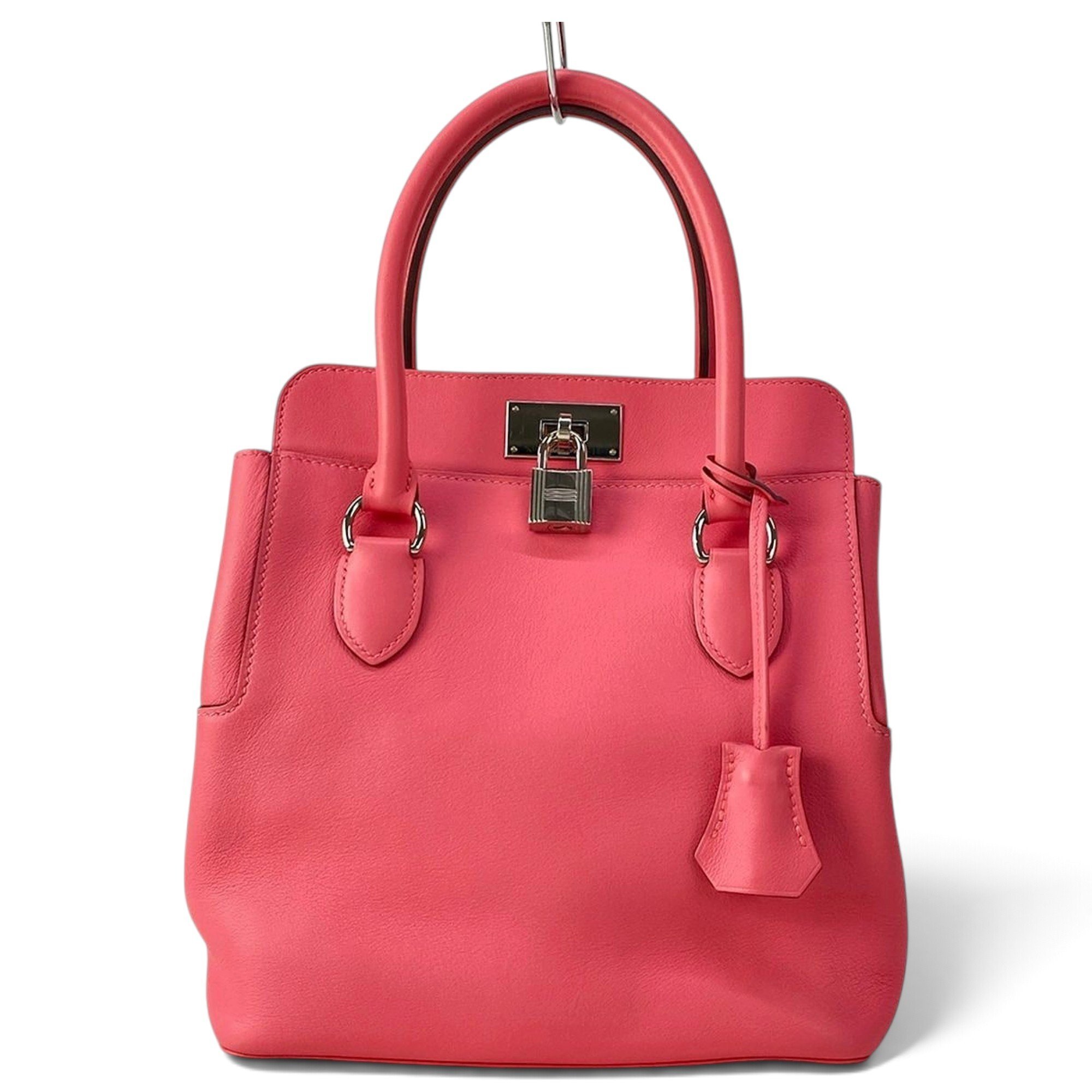 Toolbox leather handbag