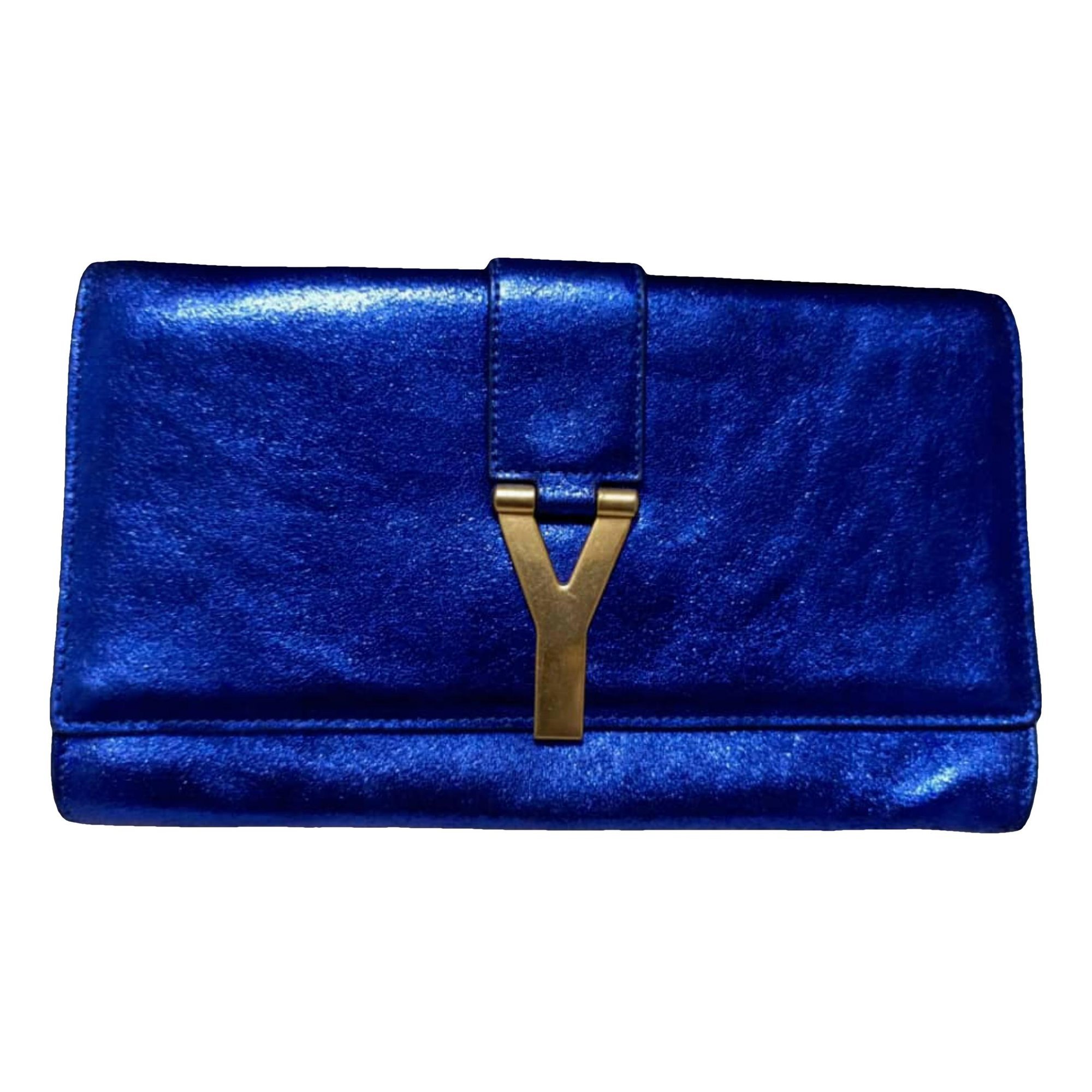 Leather clutch bag