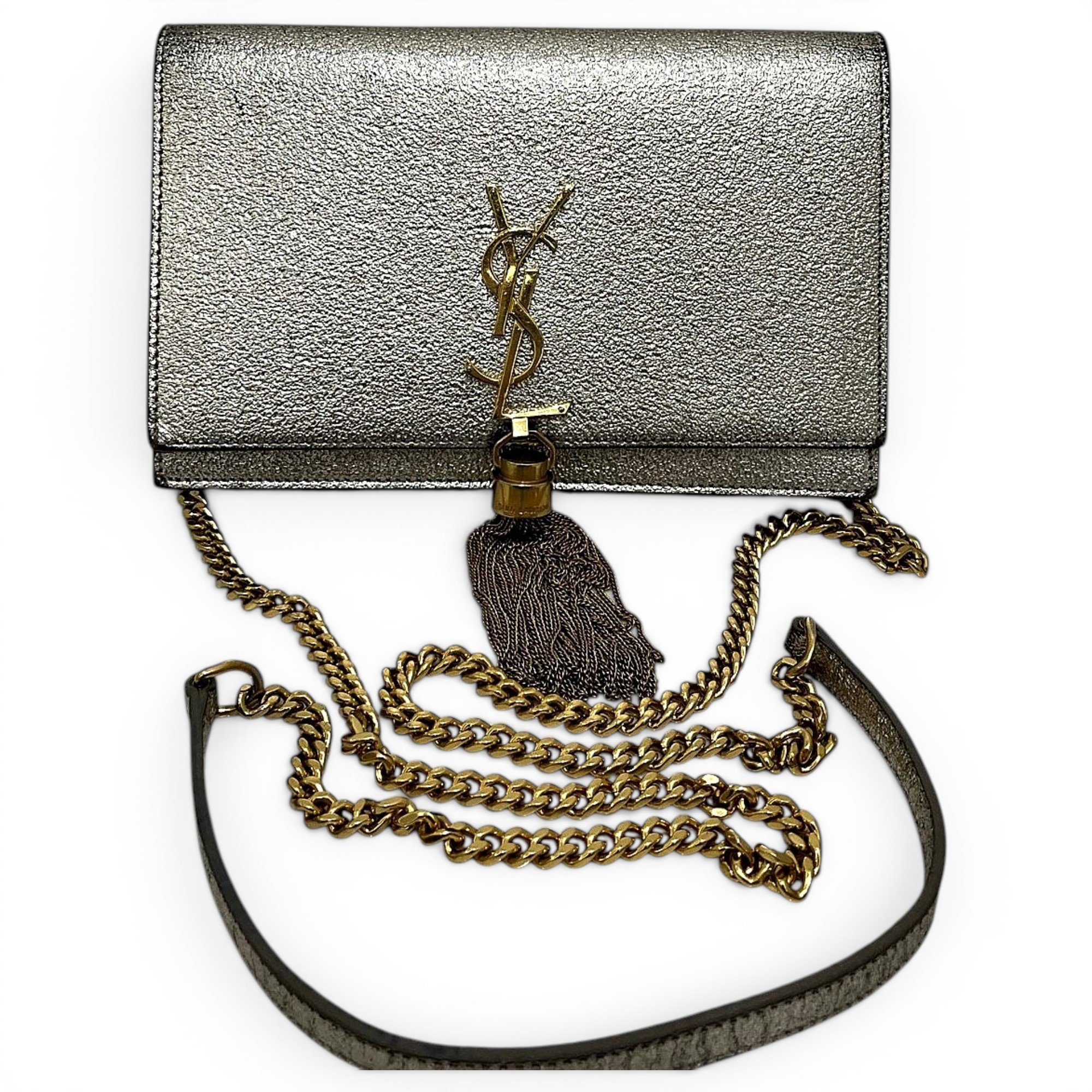 Pompom Kate leather crossbody bag